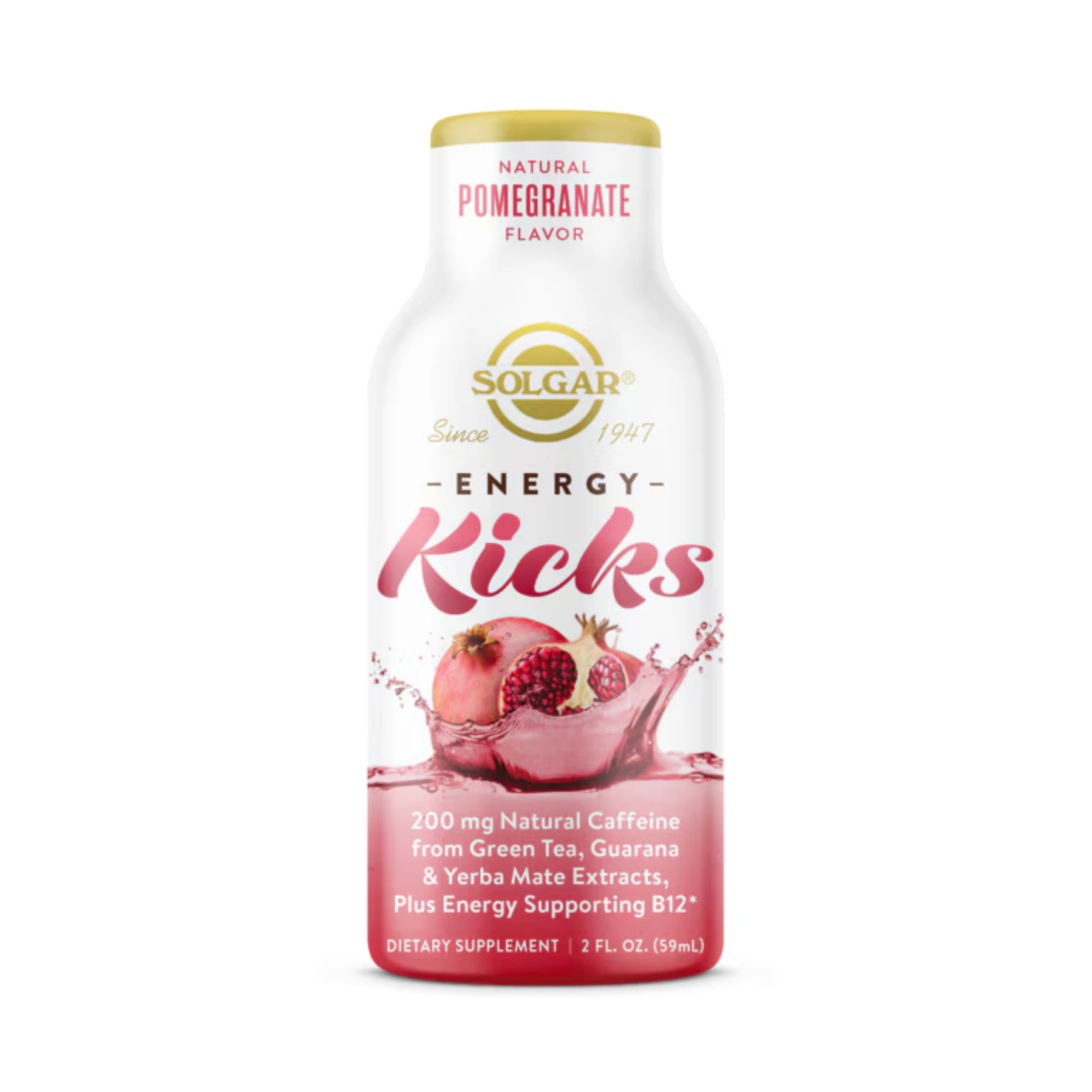 Solgar, Energy Kicks Natural Pomegranate Flavor, 12 Bottles