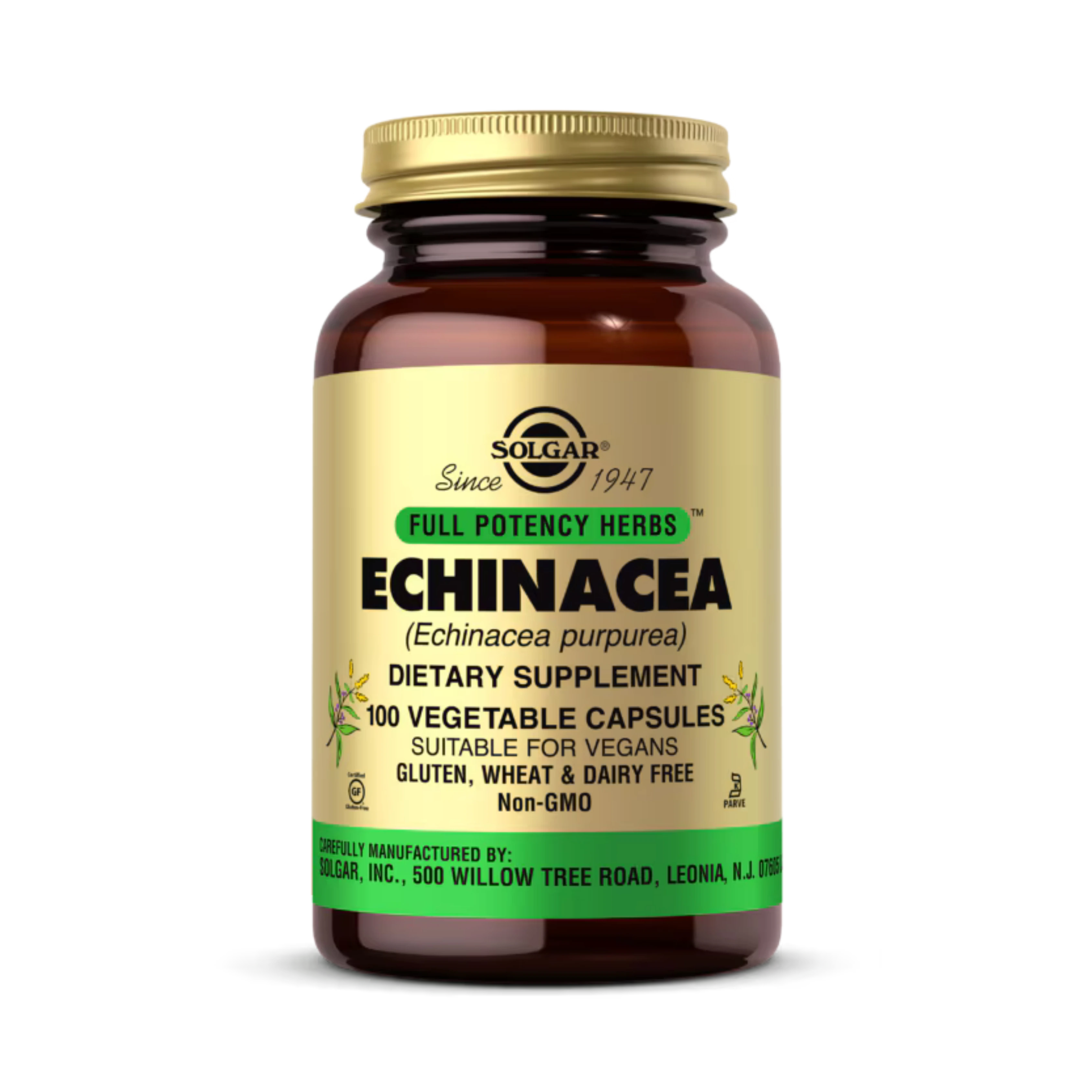 Solgar, FP Echinacea, 100 Vegetable Capsules