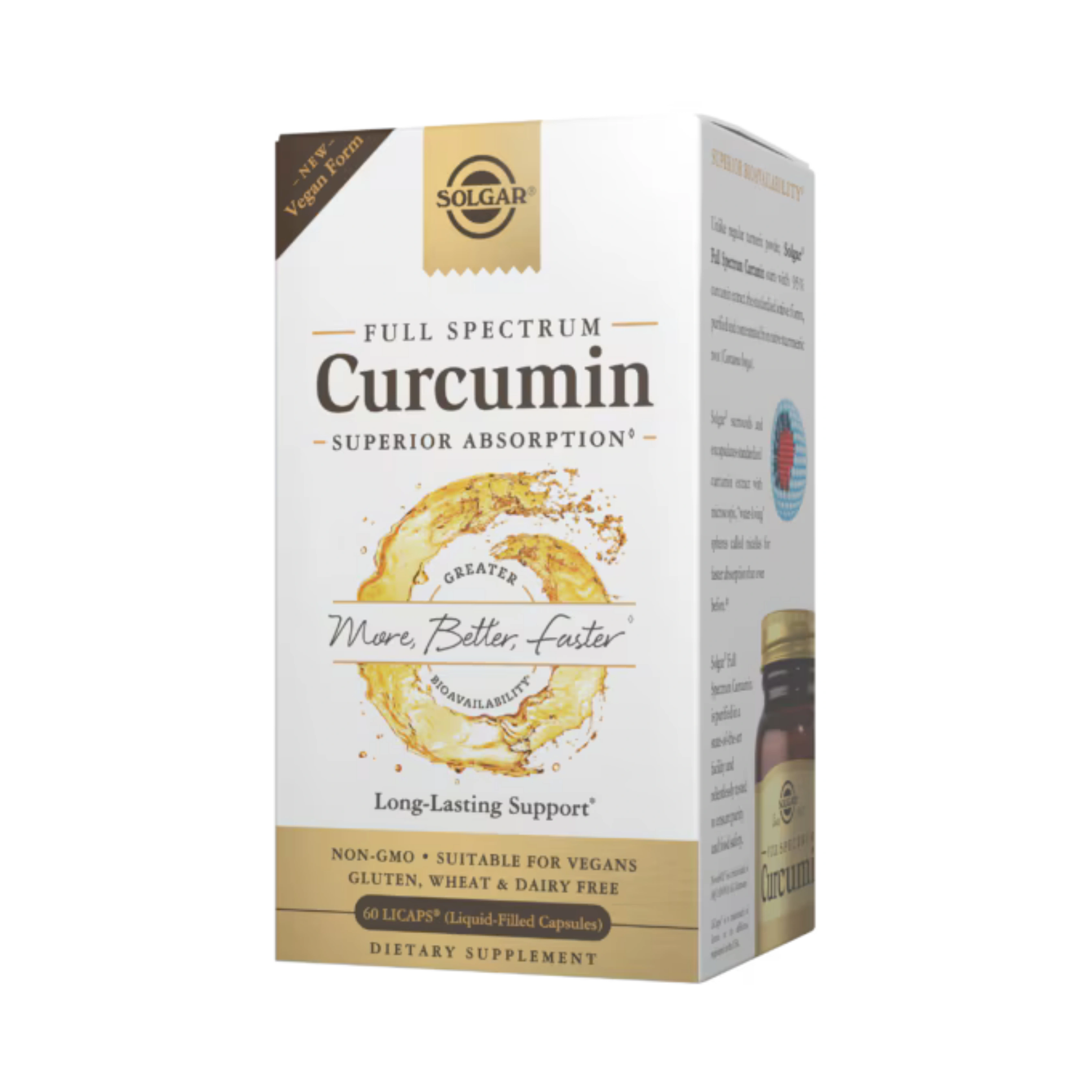 Solgar, Full Spectrum Curcumin, 60 Liquid Filled Capsules