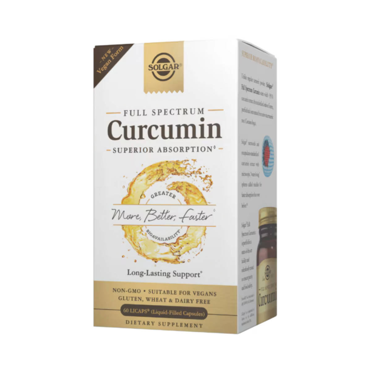 Solgar, Full Spectrum Curcumin, 60 Liquid Filled Capsules