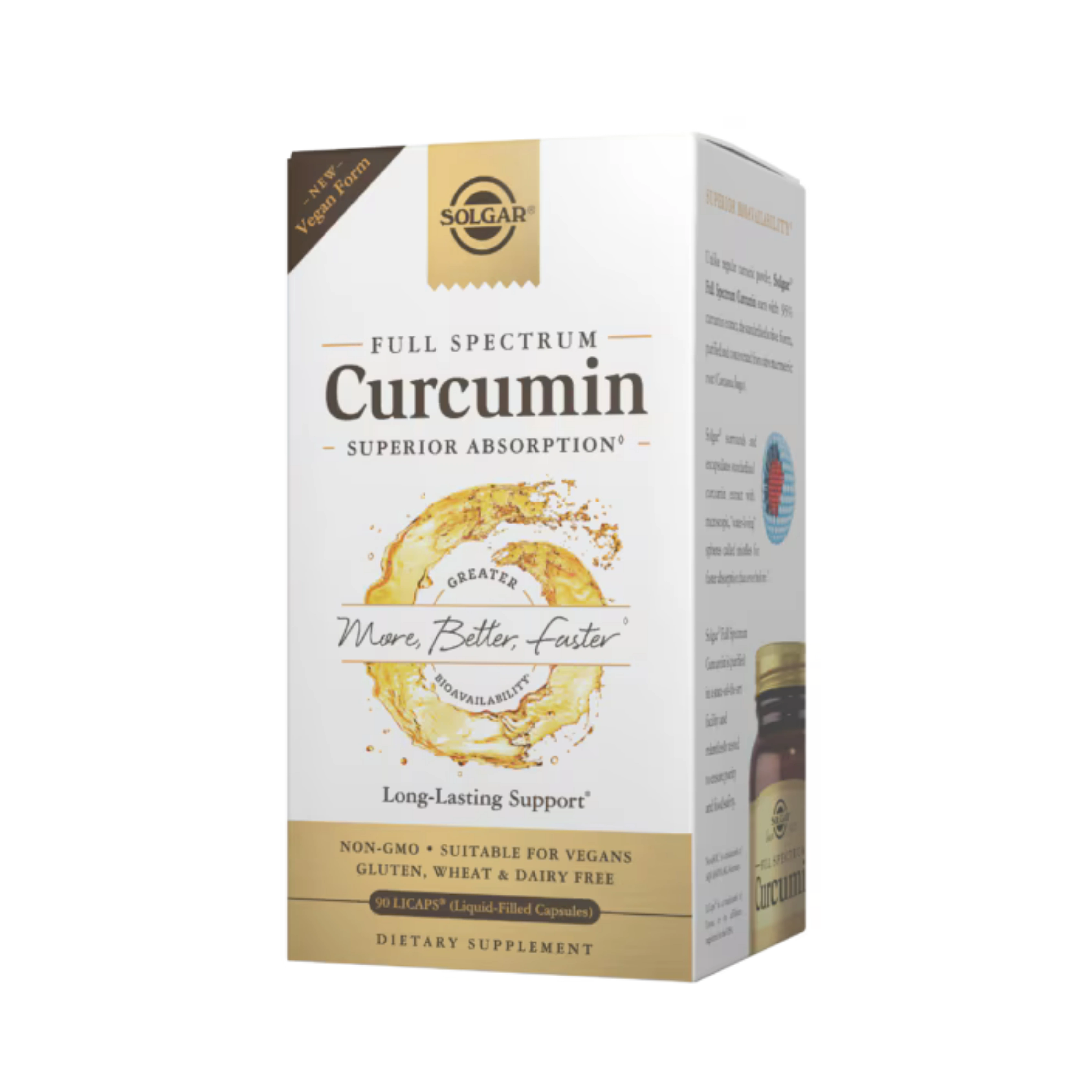Solgar, Full Spectrum Curcumin, 90 Liquid Filled Capsules