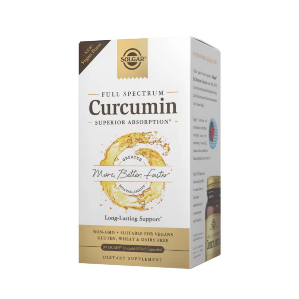 Solgar, Full Spectrum Curcumin, 90 Liquid Filled Capsules