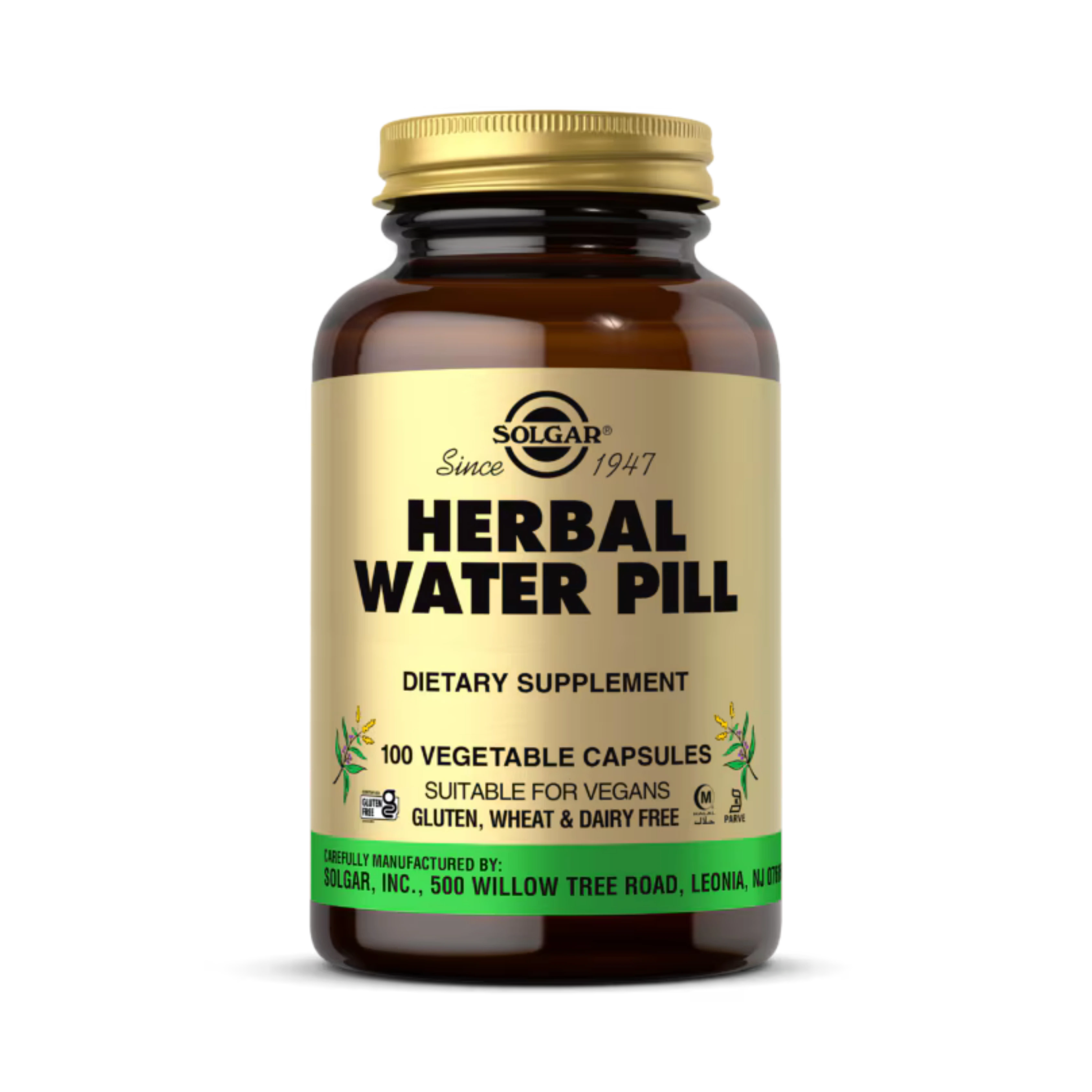 Solgar, Herbal Water Pill, 100 Vegetable Capsules