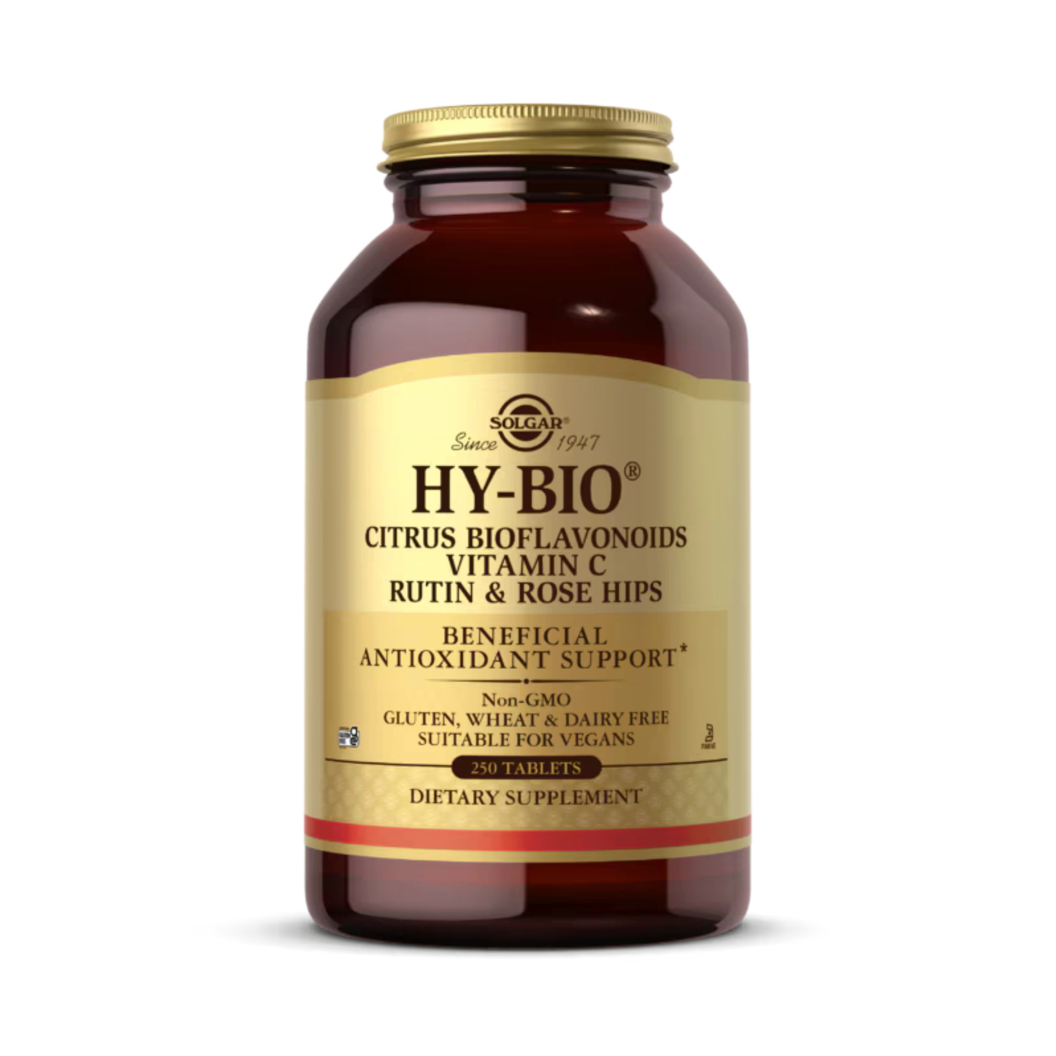 Solgar, Hy-Bio, 250 Tablets (500 mg Vitamin C with 500 mg Bioflavonoids)