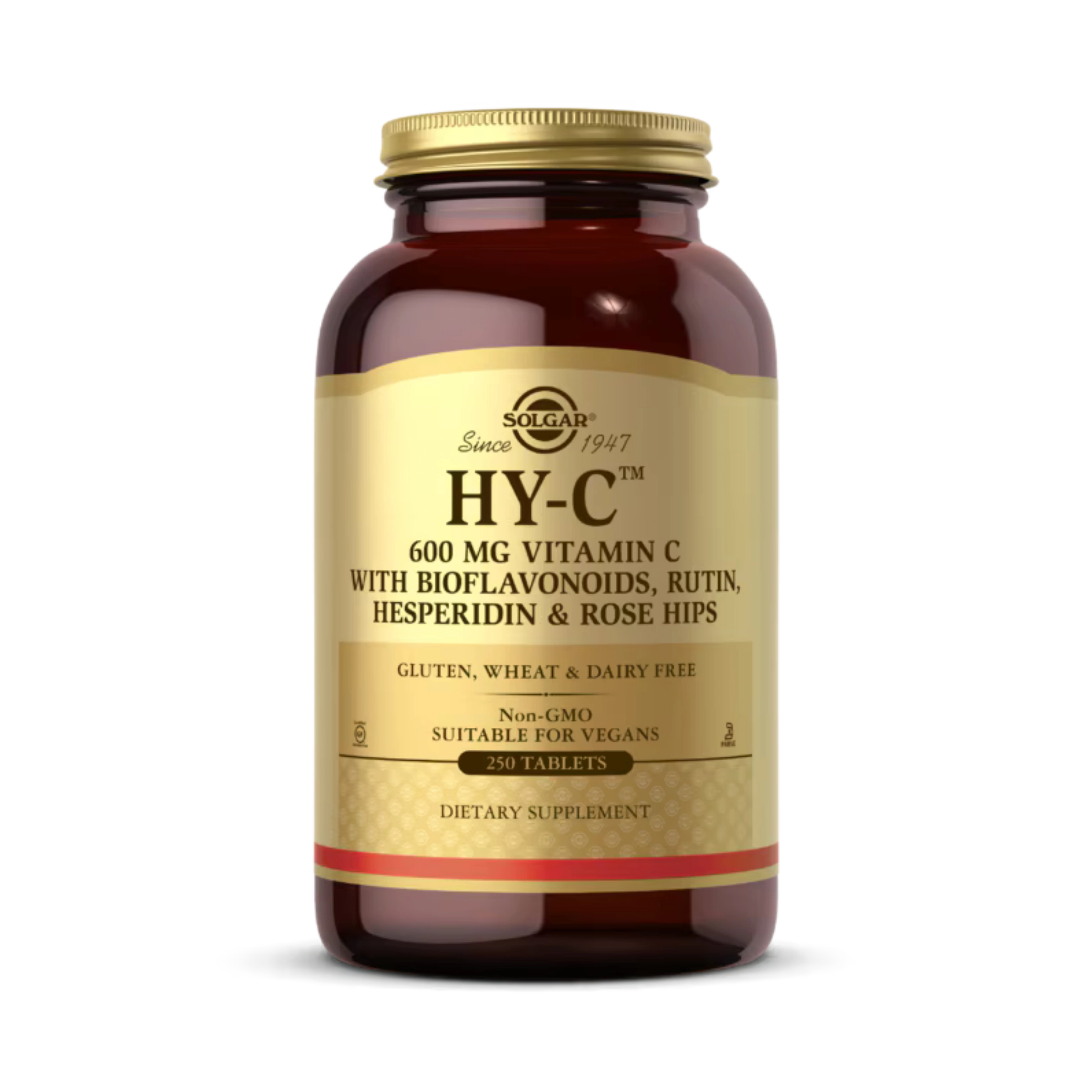 Solgar, Hy-C, 250 Tablets (600 mg Vitamin C with 100 mg Bioflavonoids)