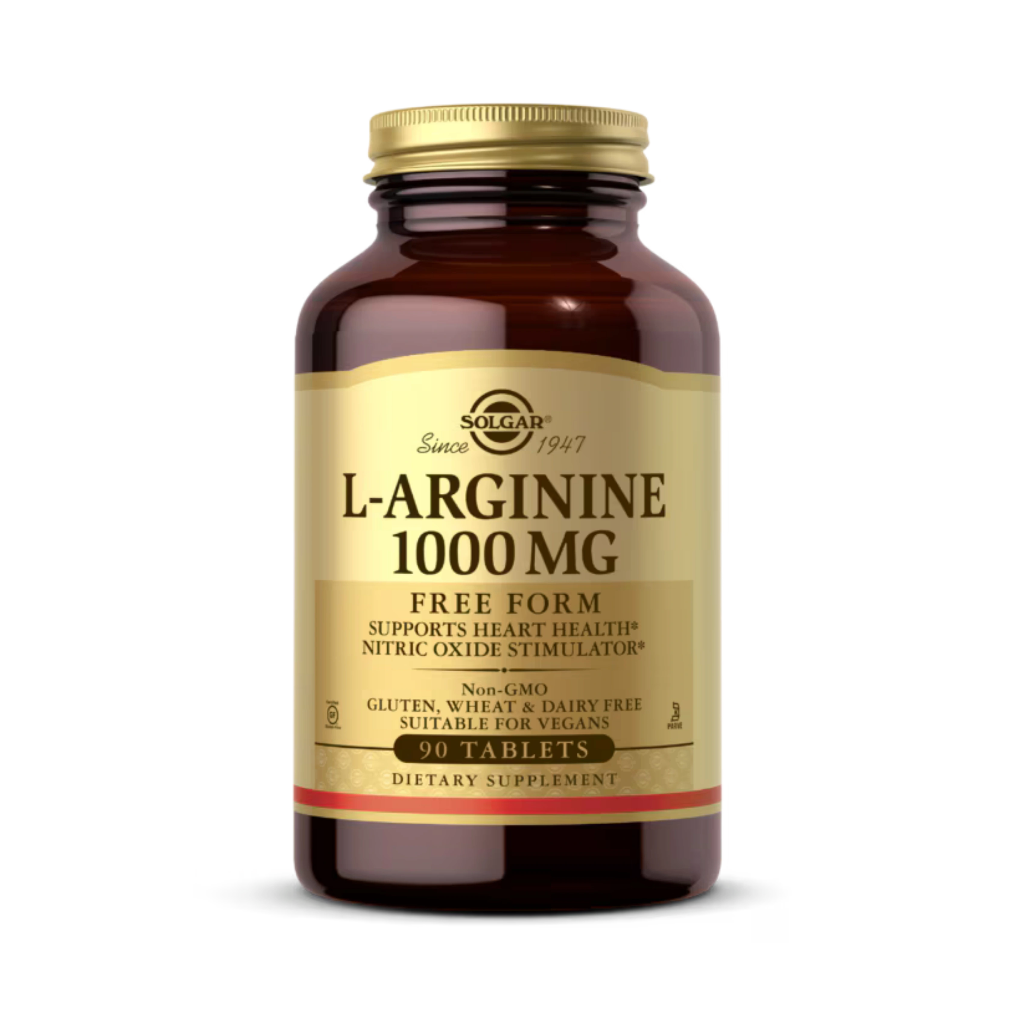 Solgar, L-Arginine, Free Form, 1,000 Mg, 90 Tablets