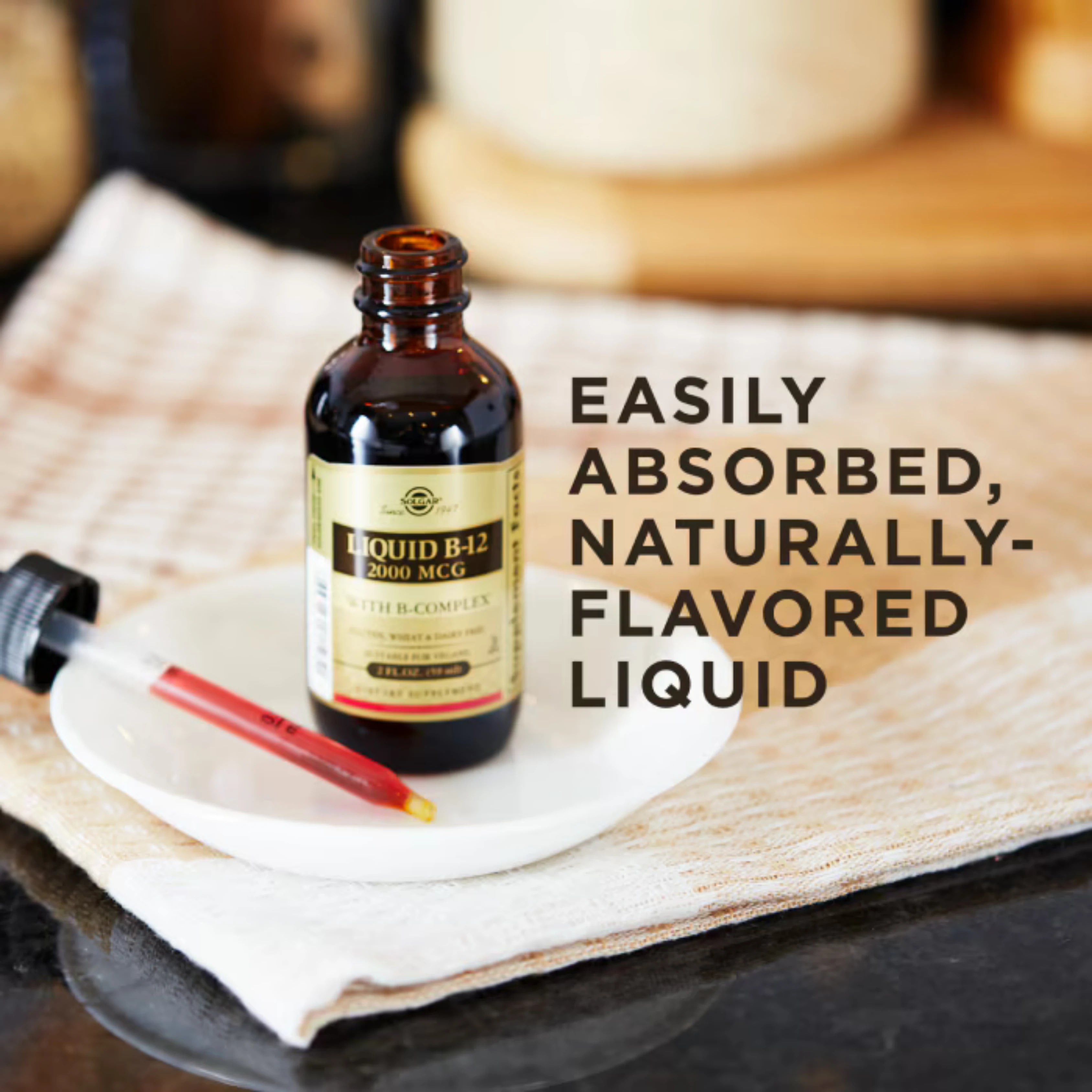 Solgar, Liquid B-12, Sublingual, 2,000 Mcg, 2 Fl Oz