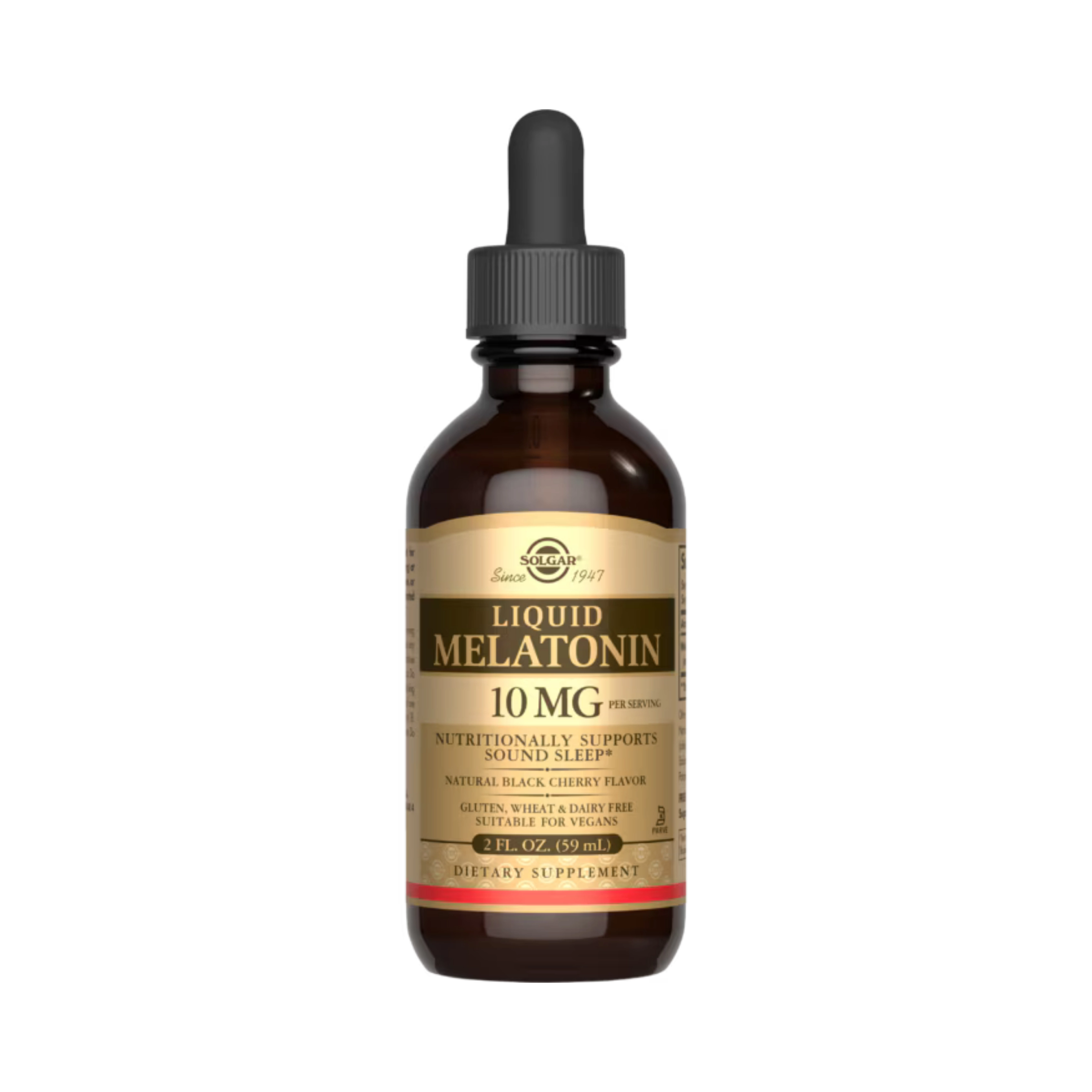 Solgar, Liquid Melatonin, Natural Black Cherry, 10 Mg, 2 Fl Oz