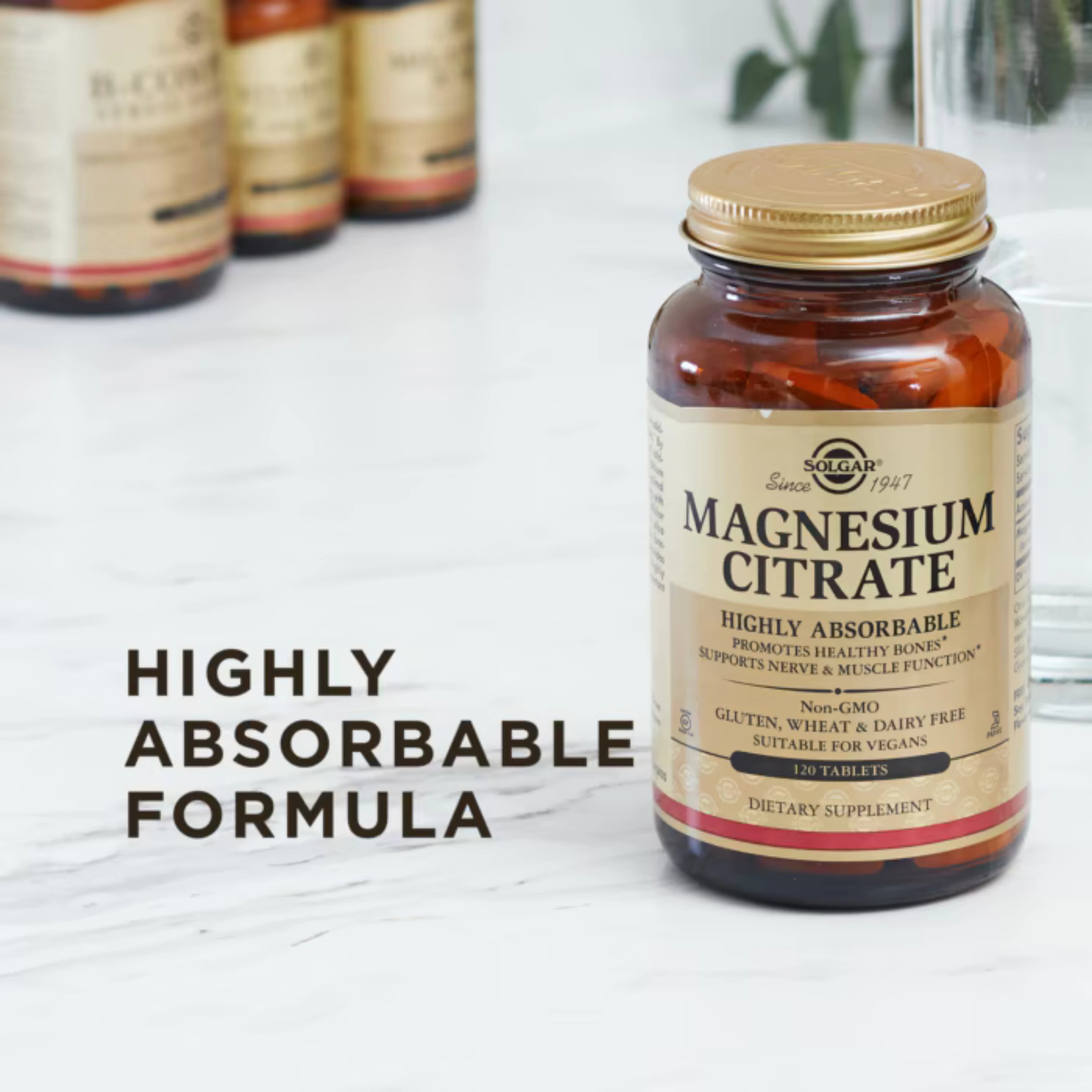 Solgar, Magnesium Citrate, 120 Tablets