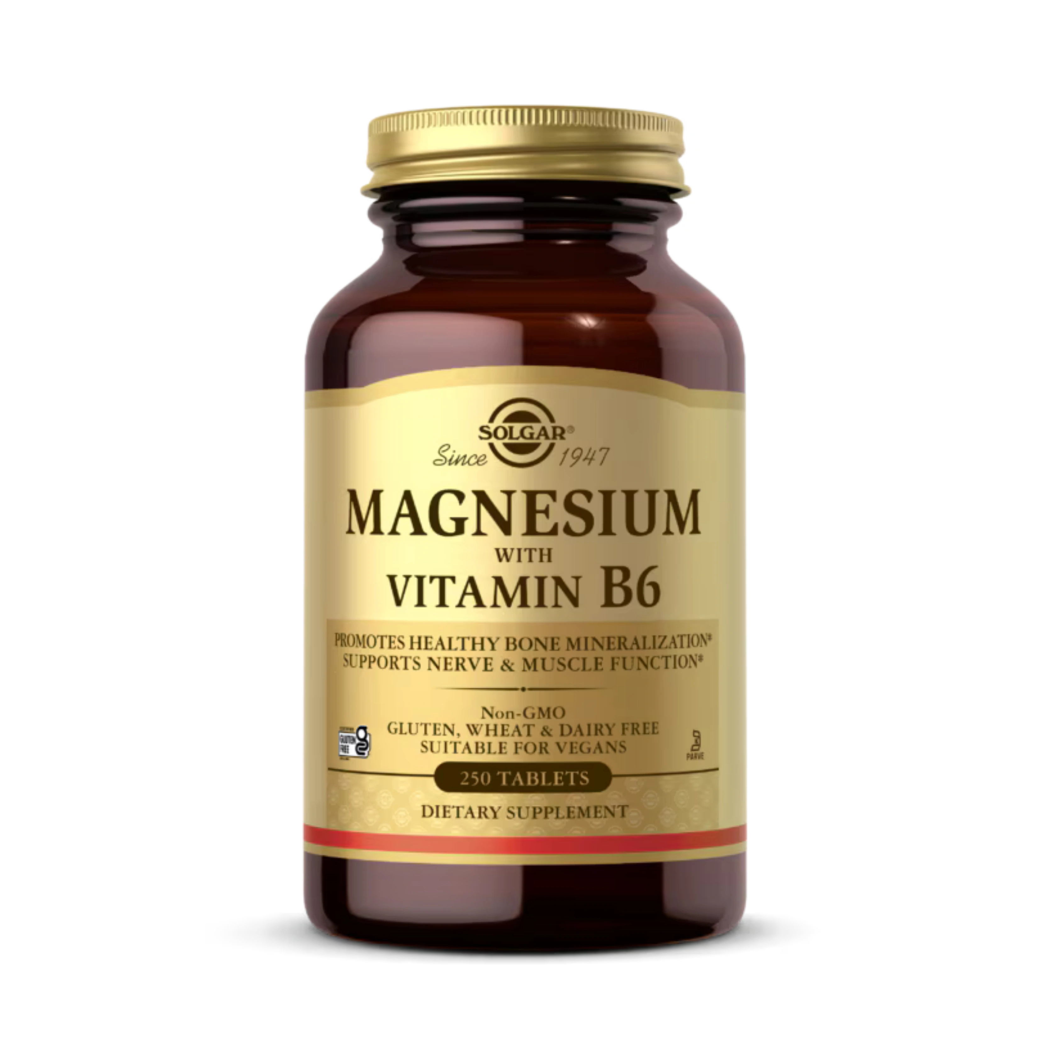 Solgar, Magnesium with Vitamin B6, 250 Tablets