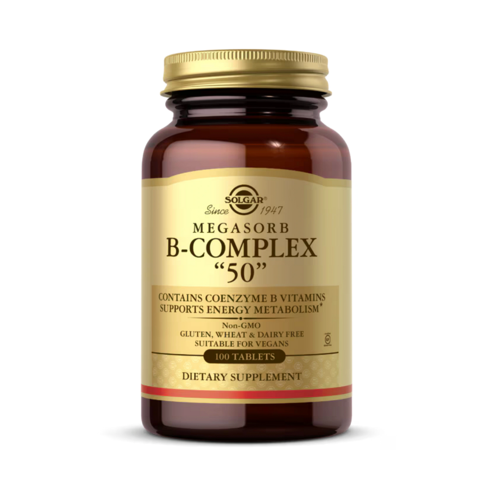 Solgar, Megasorb B-Complex "50", 100 Tablets