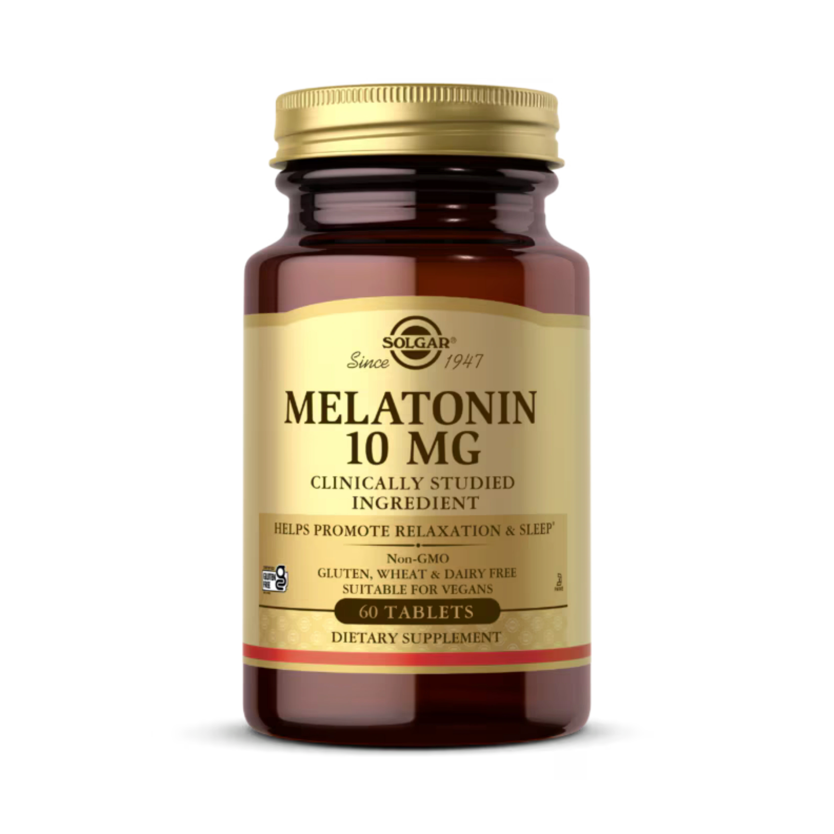 Solgar, Melatonin, 10 Mg, 60 Tablets