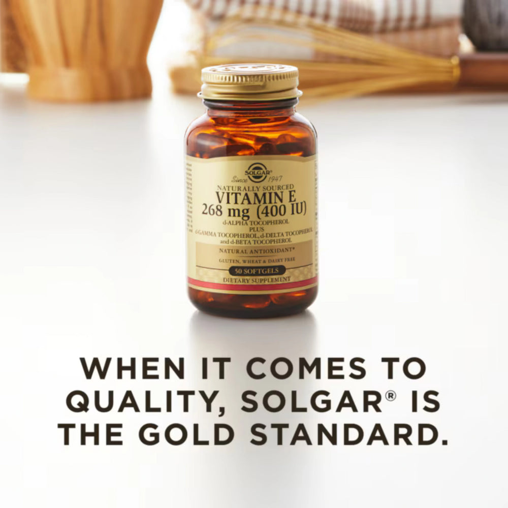 Solgar, Naturally Sourced Vitamin E, 268 Mg (400 IU), 50 Softgels