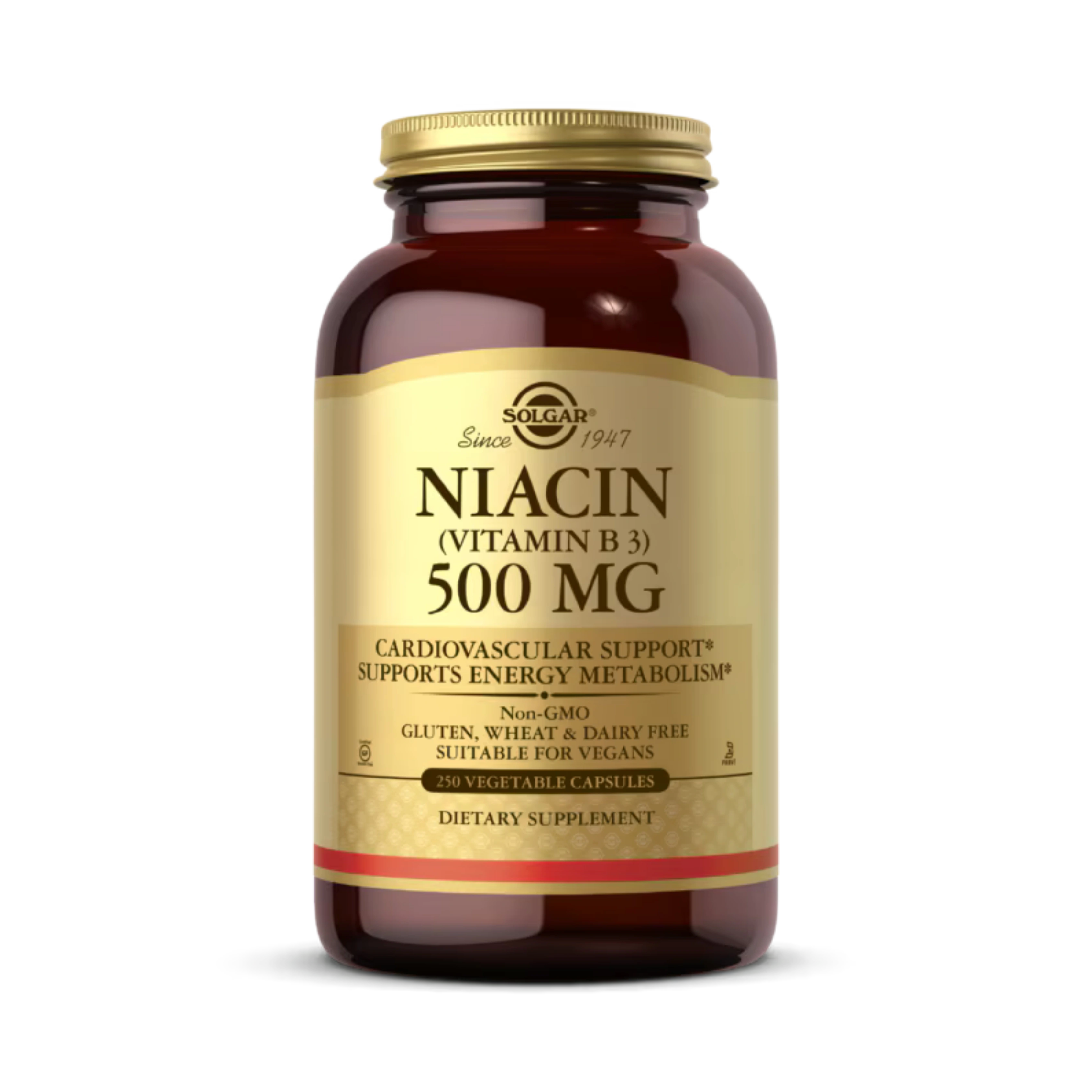 Solgar, Niacin (Vitamin B 3), 500 Mg, 250 Vegetable Capsules
