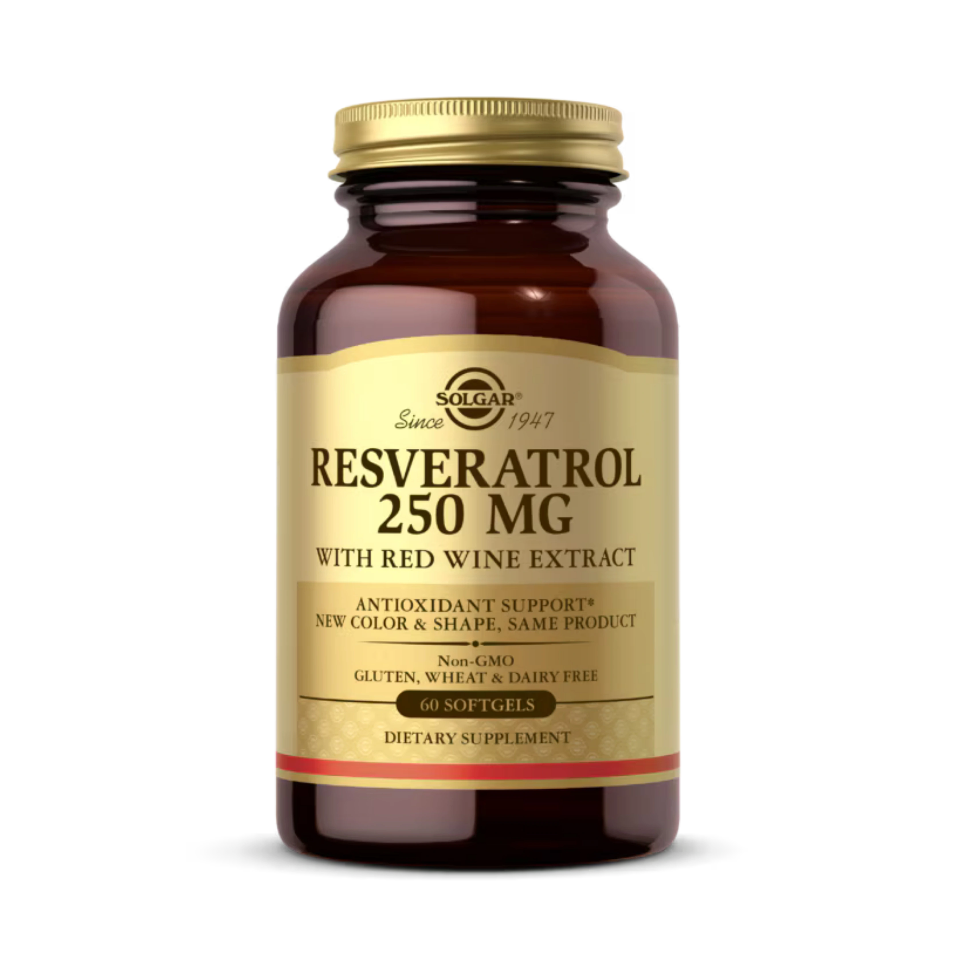 Solgar, Resveratrol, 250 Mg, 60 Softgels