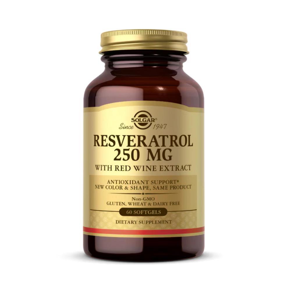 Solgar, Resveratrol, 250 Mg, 60 Softgels