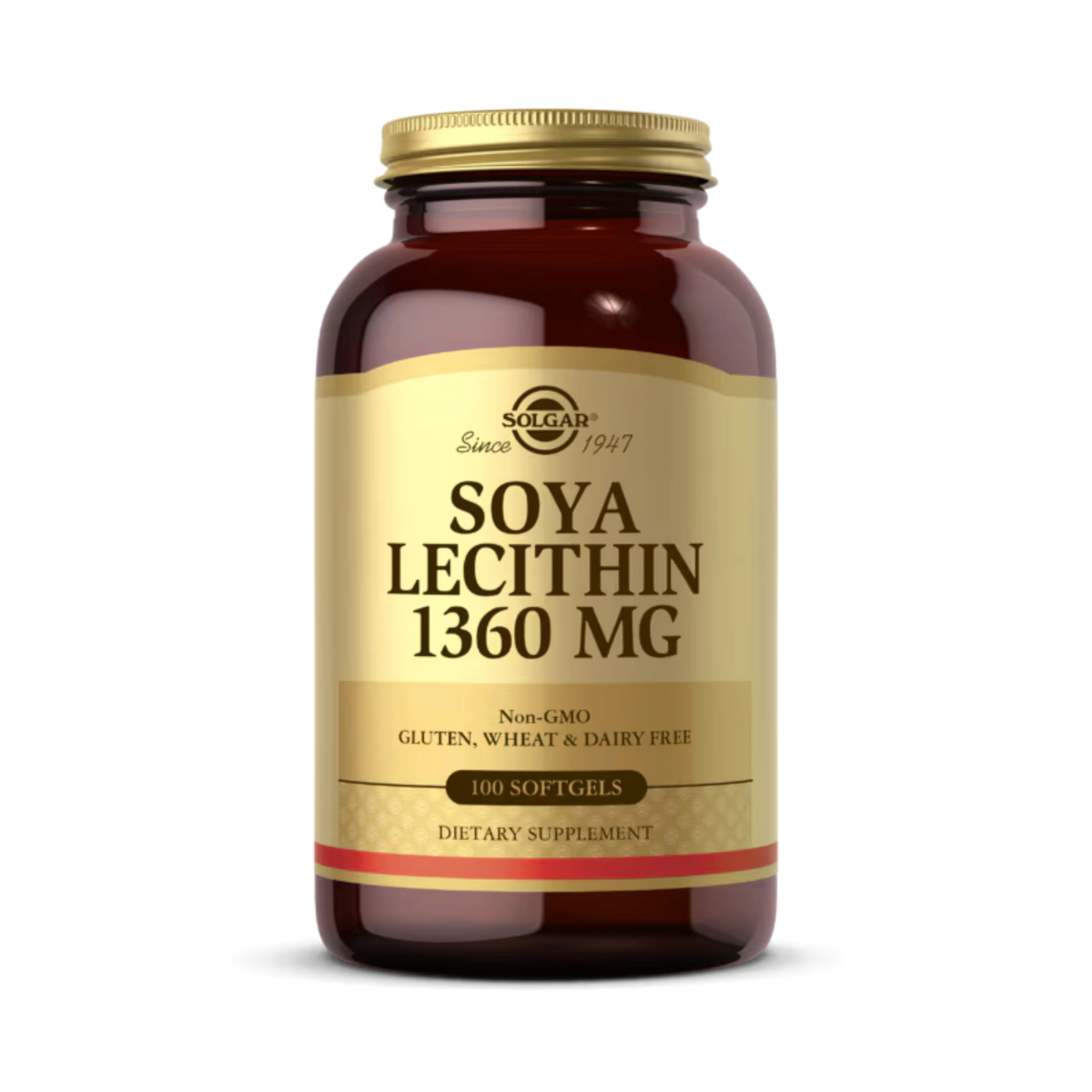 Solgar, Soya Lecithin, 1360 Mg, 100 Softgels