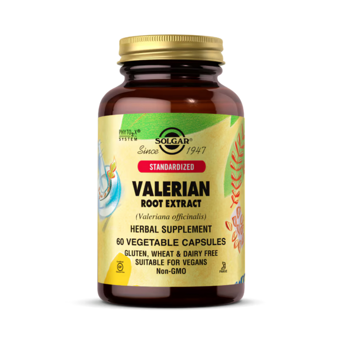 Solgar, Standardized Valerian Root Extract, 60 Vegetable Capsules