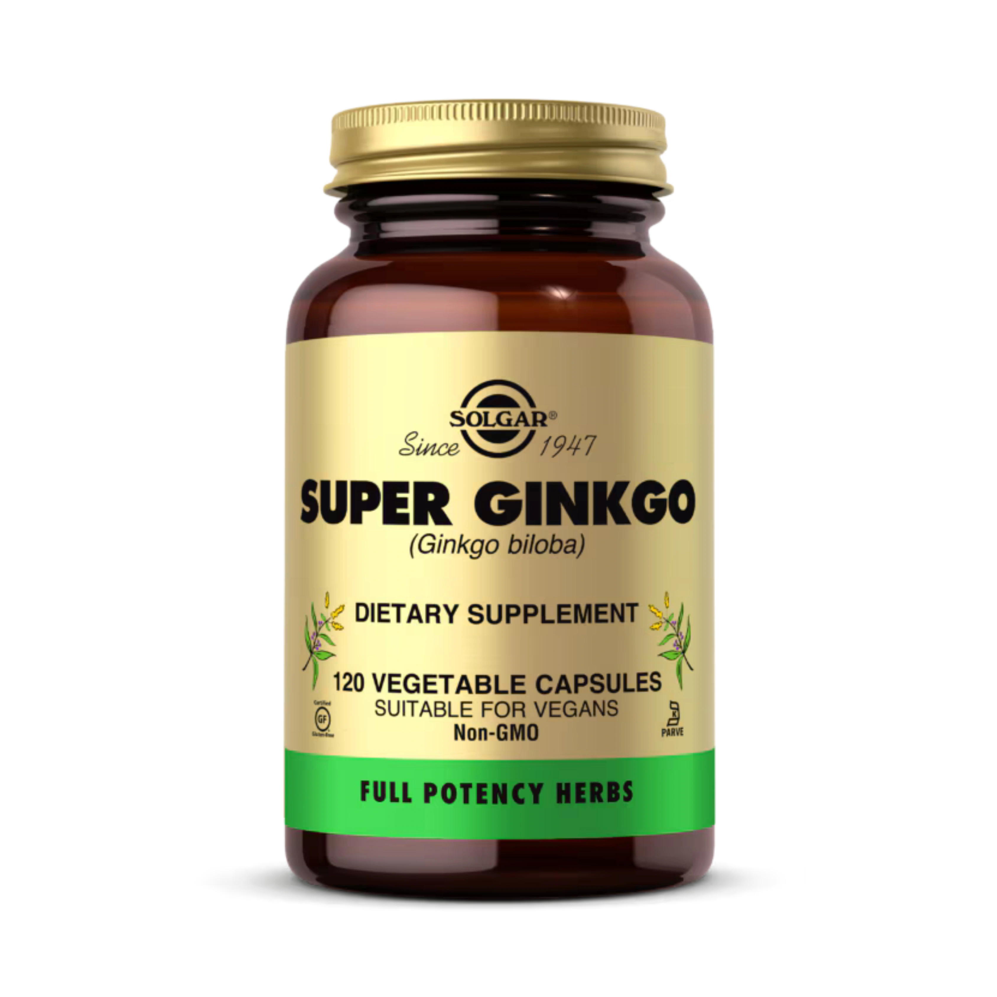 Solgar, Super Ginkgo, 120 Vegetable Capsules