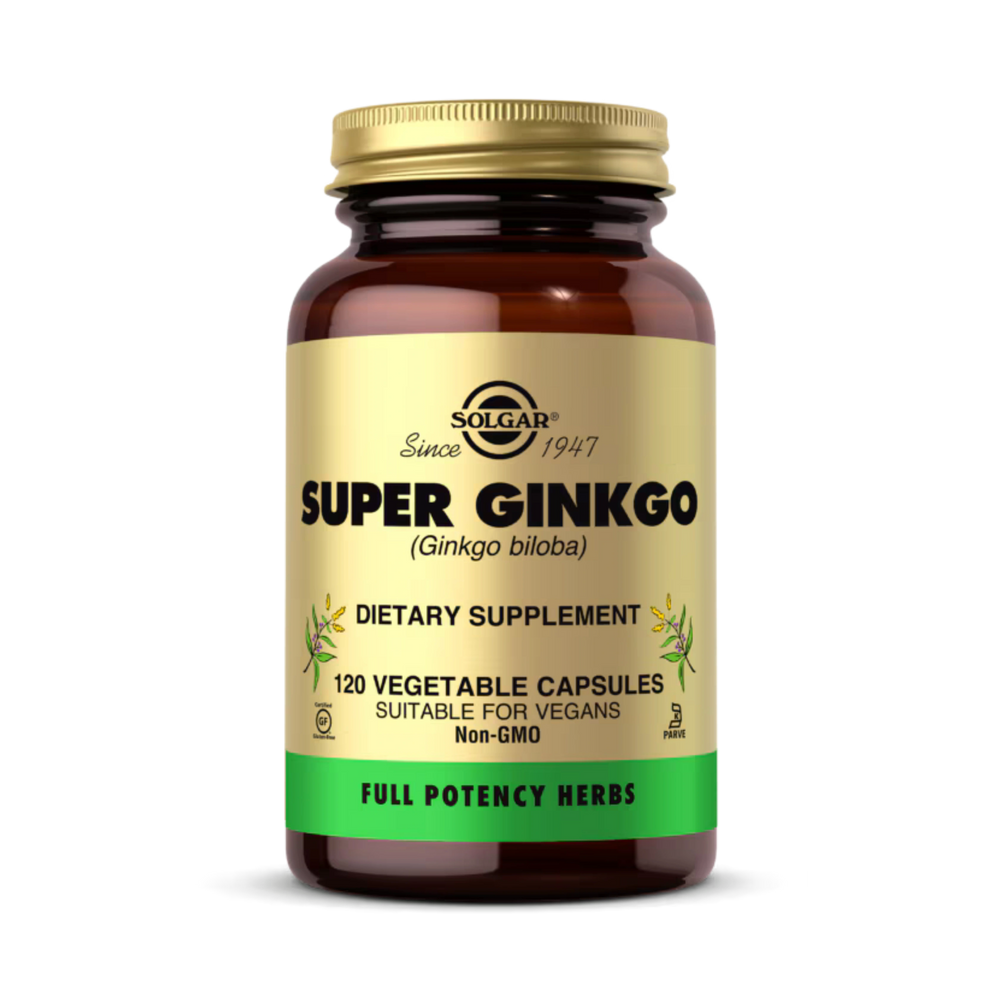 Solgar, Super Ginkgo, 120 Vegetable Capsules