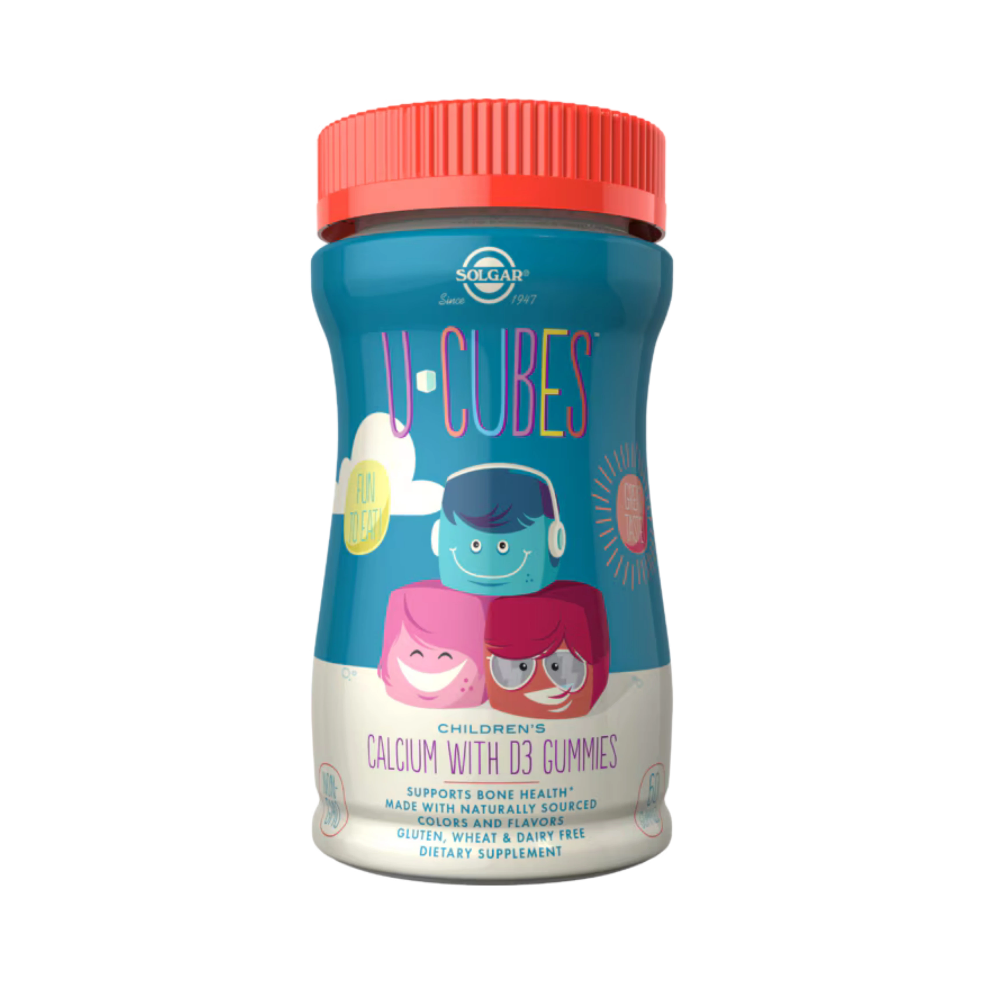 Solgar, U-Cubes Children’s Calcium with D3, 60 Gummies