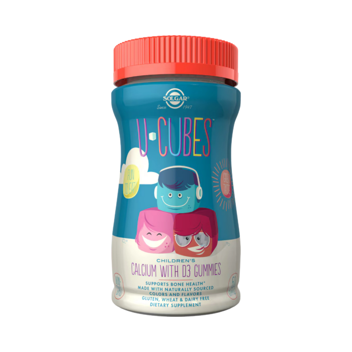 Solgar, U-Cubes Children’s Calcium with D3, 60 Gummies
