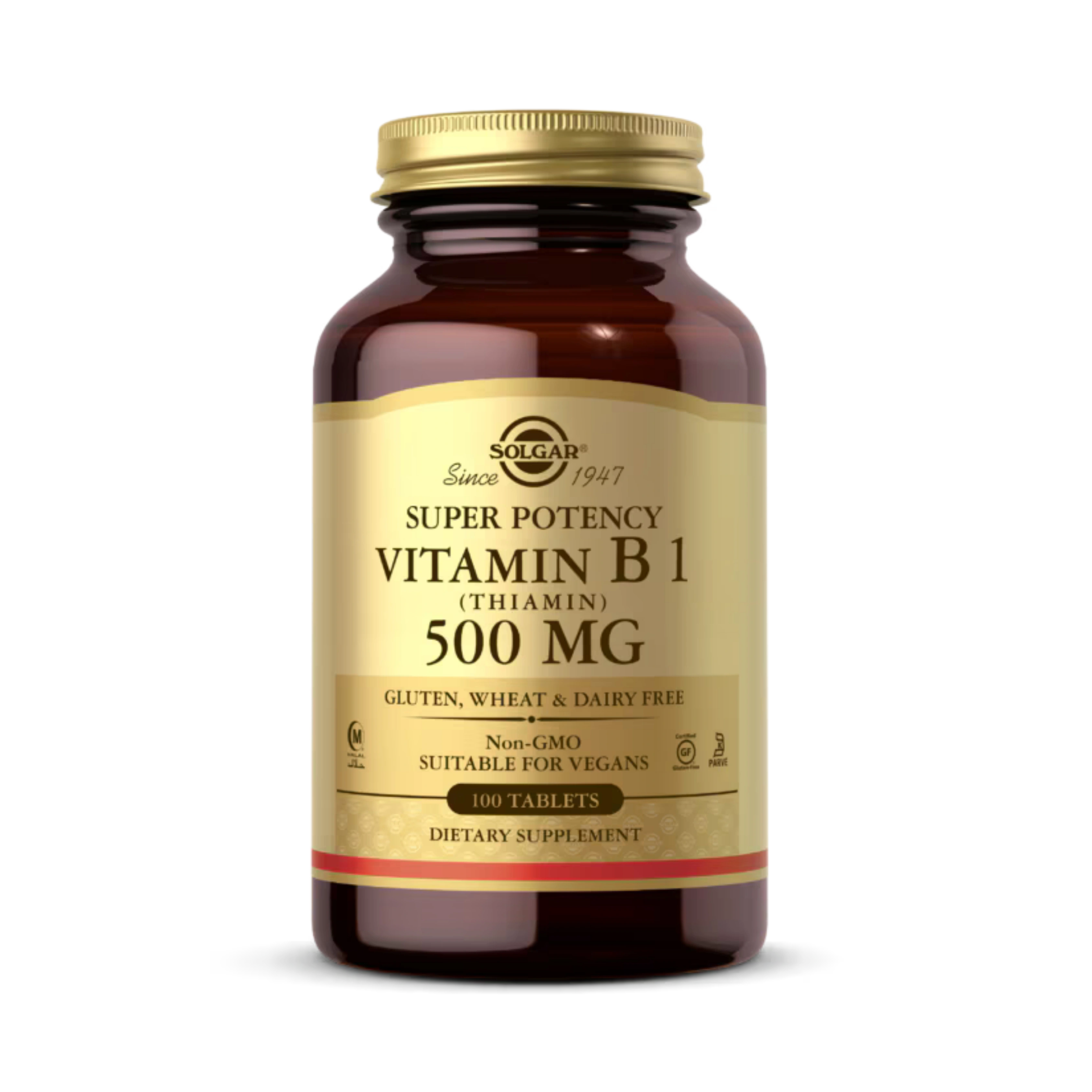 Solgar, Vitamin B1, 500 Mg, 100 Tablets