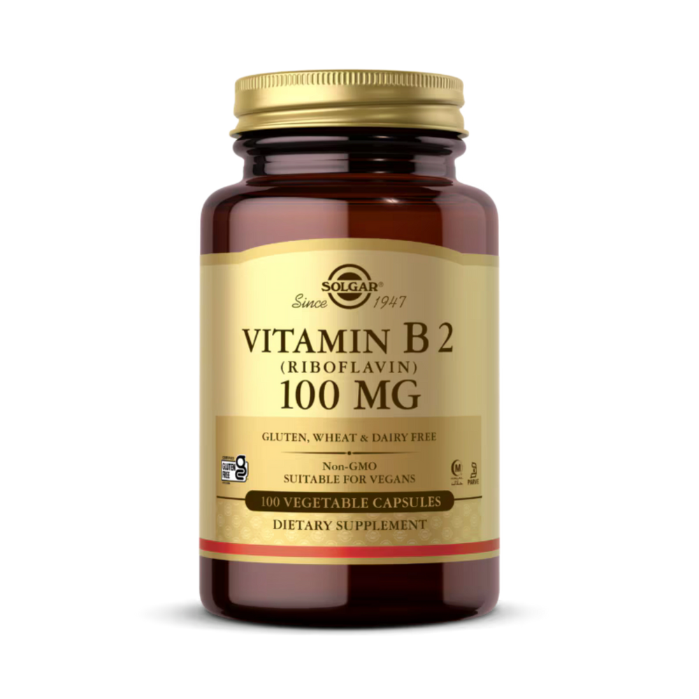 Solgar, Vitamin B2 (Riboflavin), 100 Mg, 100 Vegetable Capsules