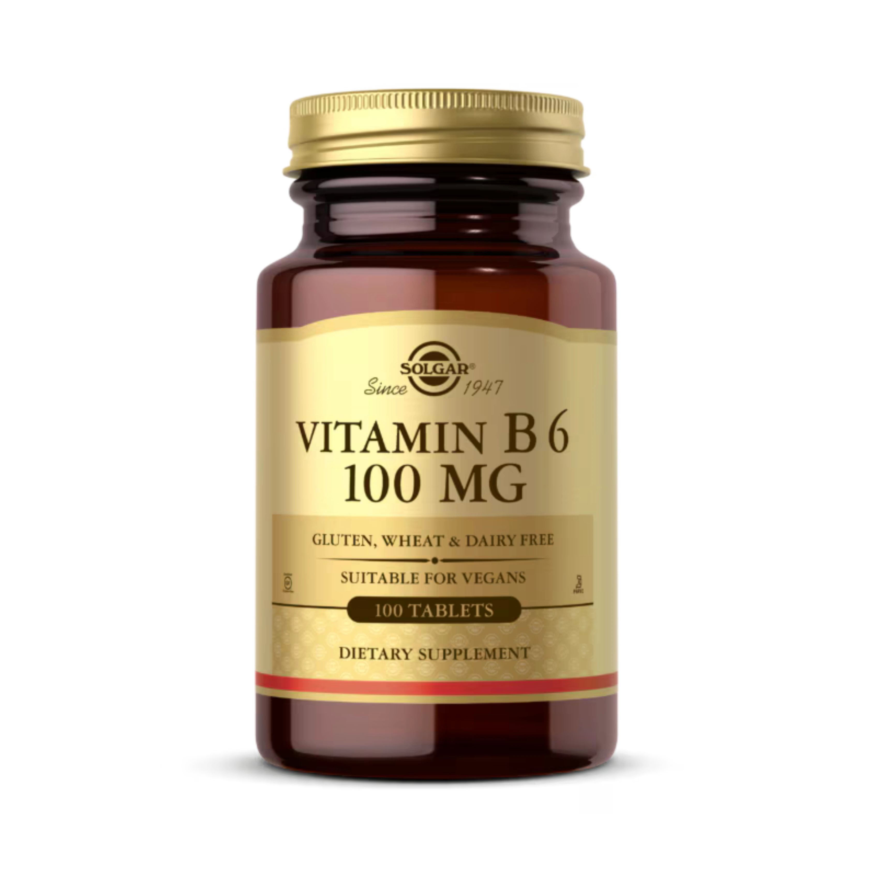 Solgar, Vitamin B6, 100 Mg, 100 Tablets