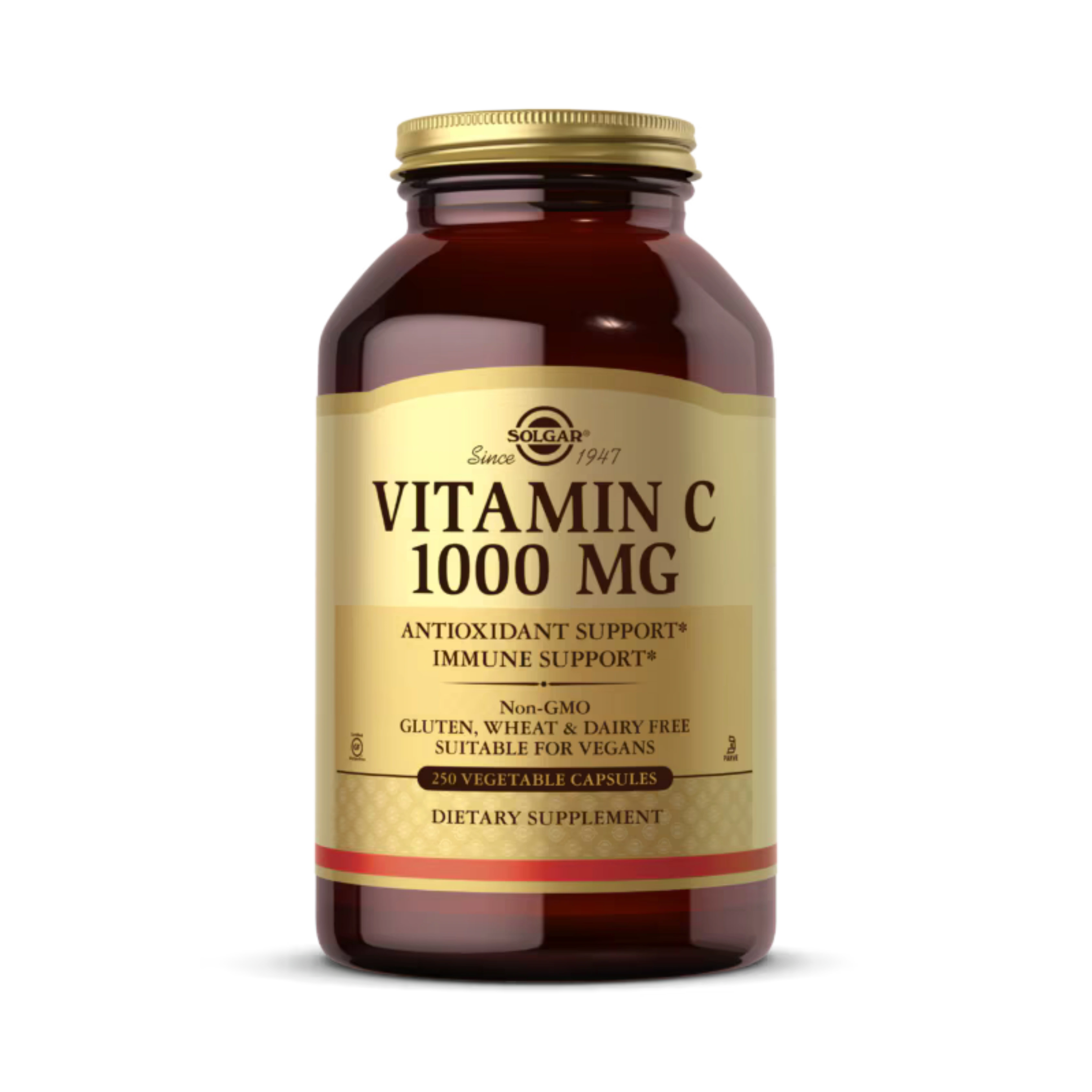Solgar, Vitamin C, 1,000 Mg, 250 Vegetable Capsules