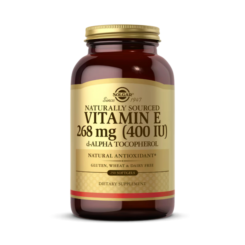 Solgar, Vitamin E, Naturally Sourced, 268 Mg (400 IU), 250 Softgels
