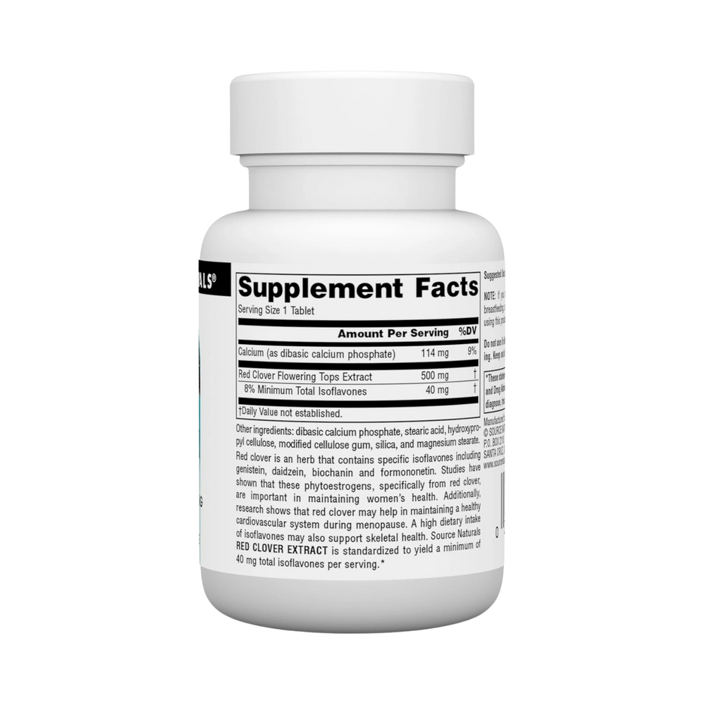 Source Natuarls, Red Clover Extract, 500 Mg, 30 Tablets