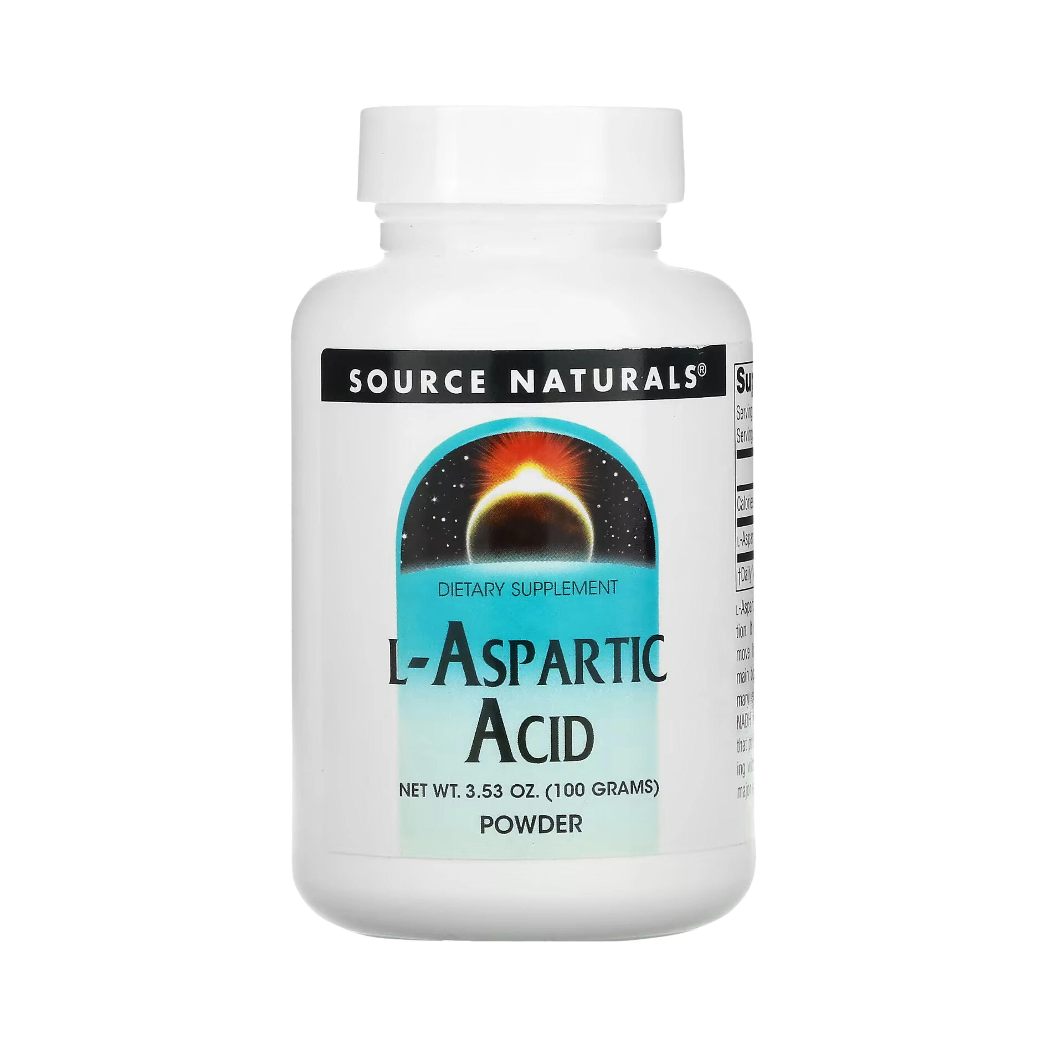 Source Natural, L-Aspartic Acid, 3.53 Powder