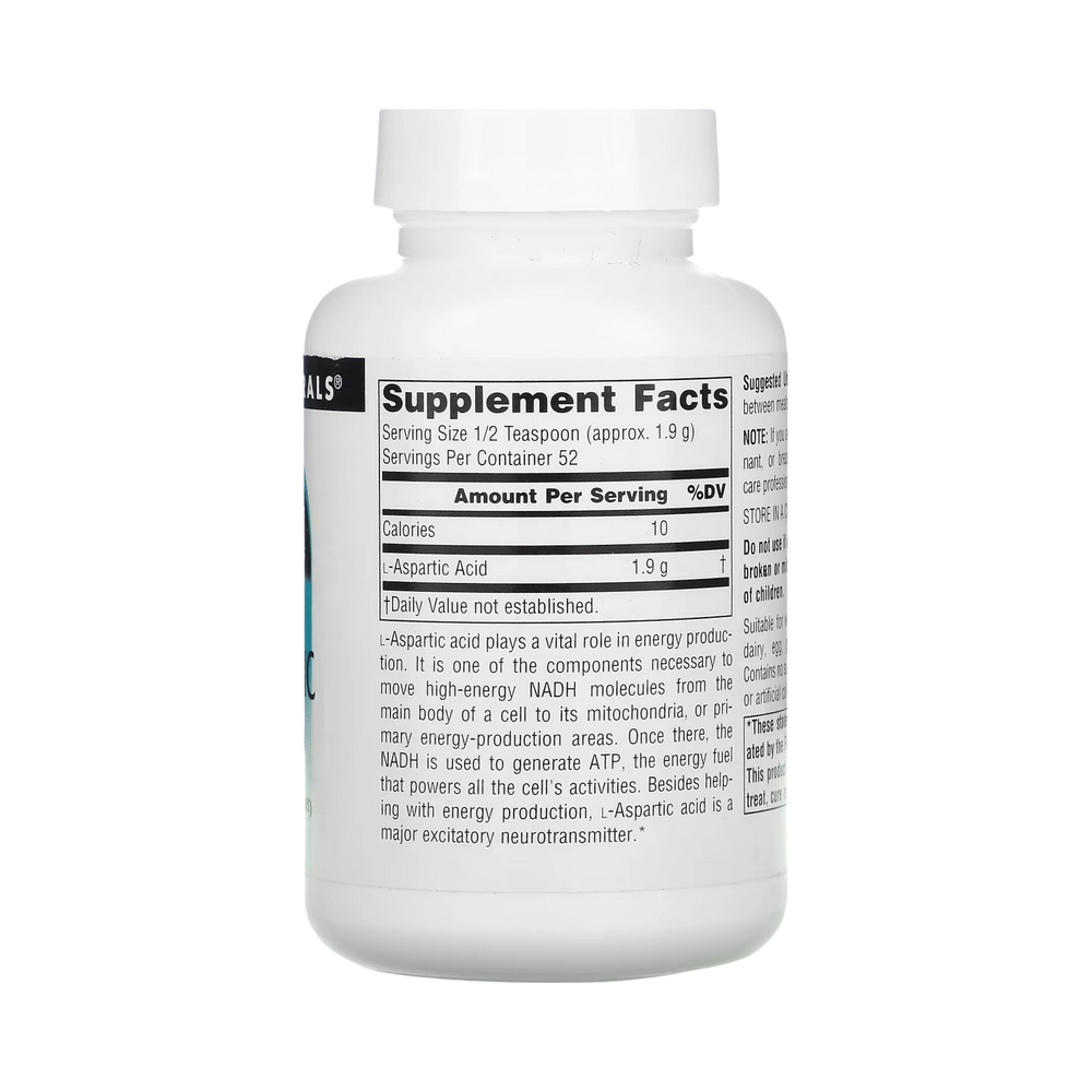Source Natural, L-Aspartic Acid, 3.53 Powder