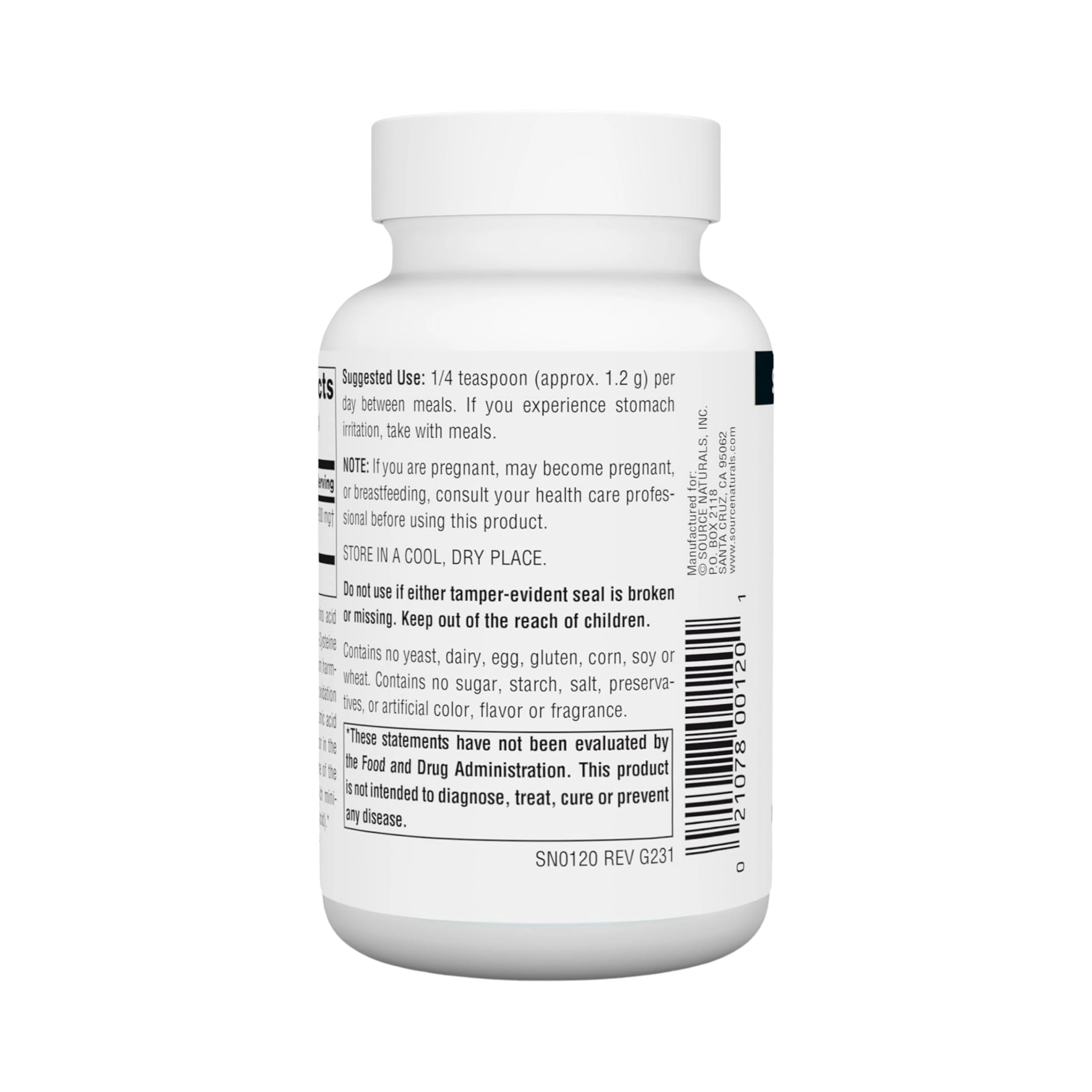 Source Natural, L-Cysteine, 3.53 Oz, Powder