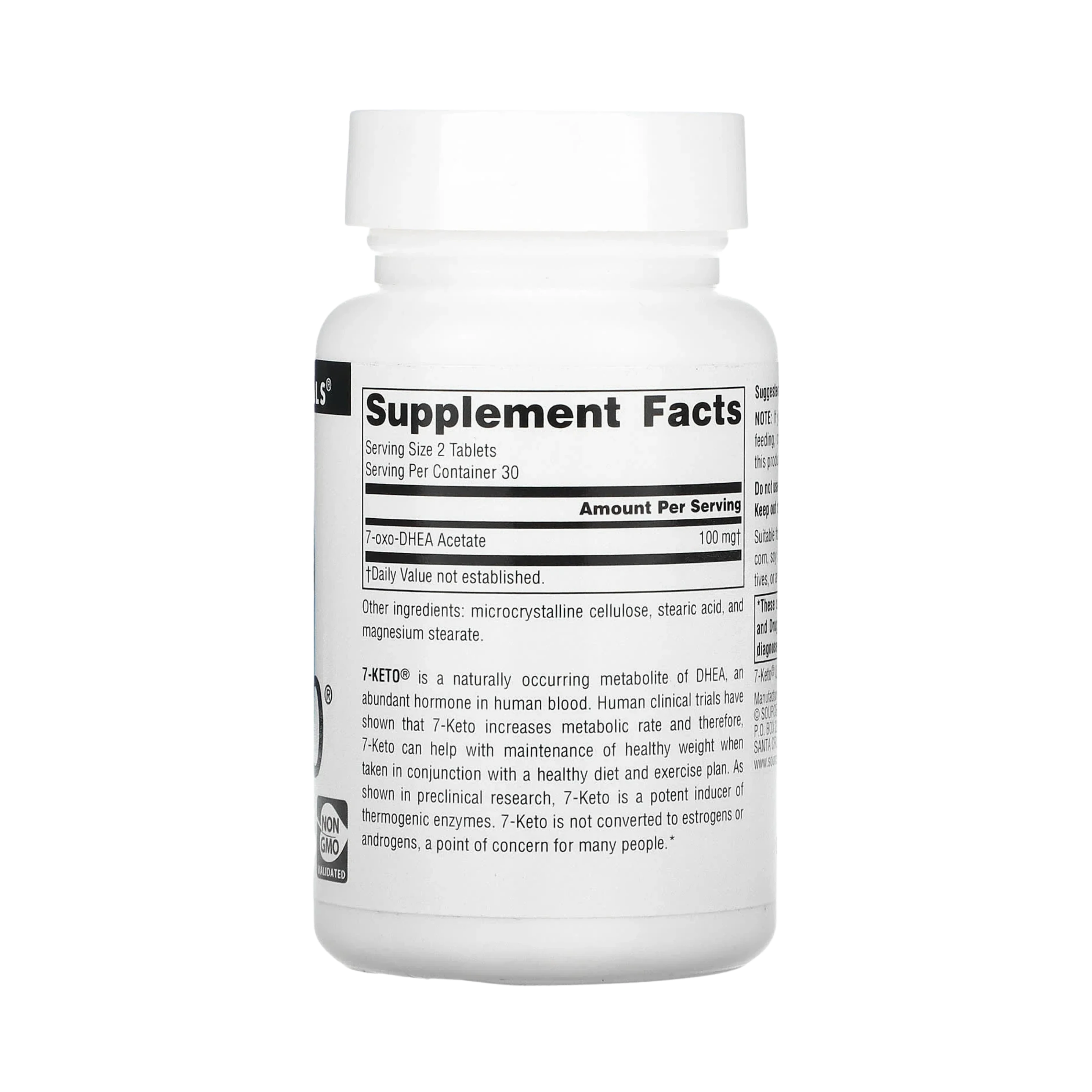 Source Naturals, 7-Keto DHEA Metabolite, 50 Mg, 60 Tablets