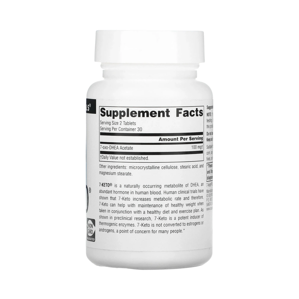 Source Naturals, 7-Keto DHEA Metabolite, 50 Mg, 60 Tablets