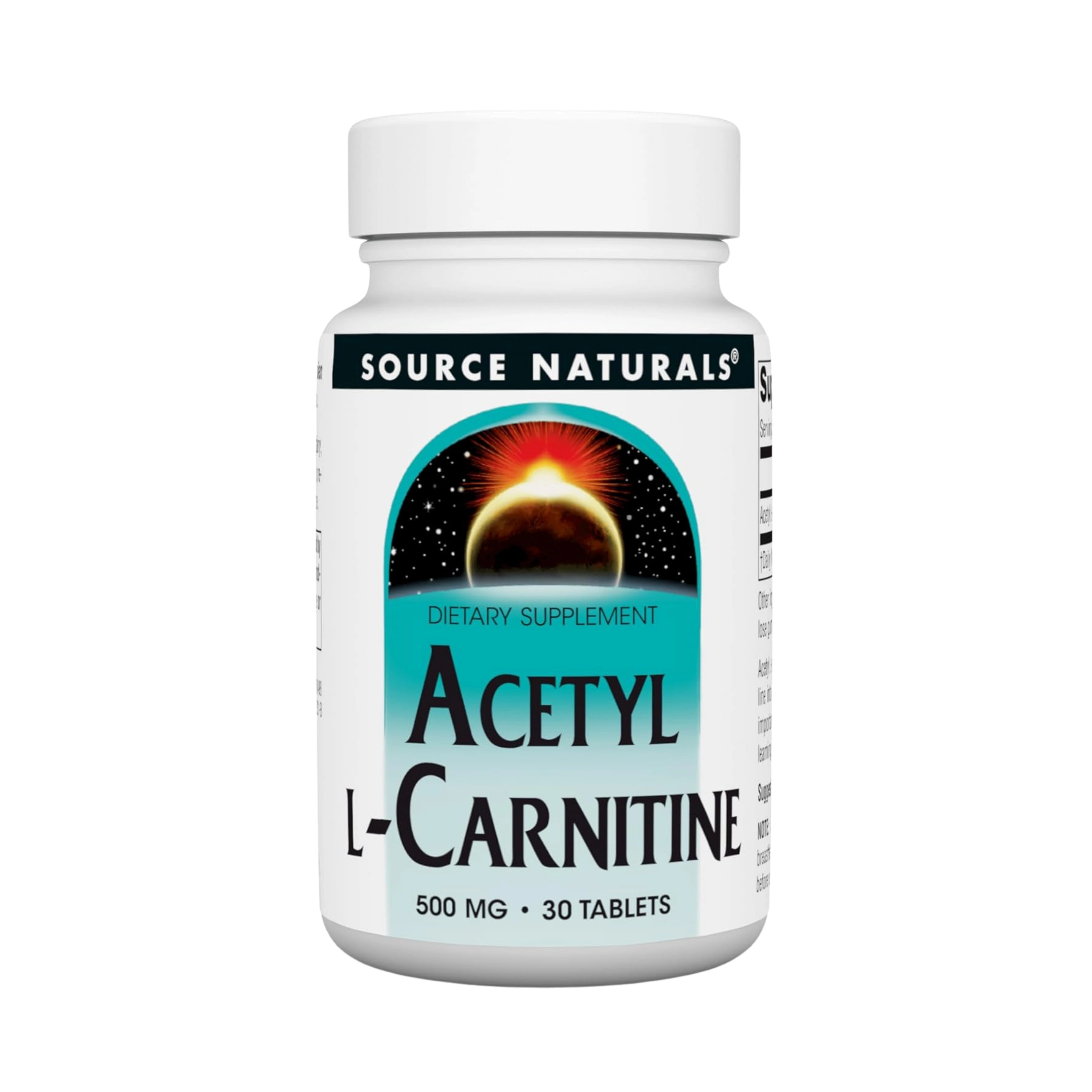 Source Naturals, Acetyl L-Carnitine, 500 Mg, 30 Tablets