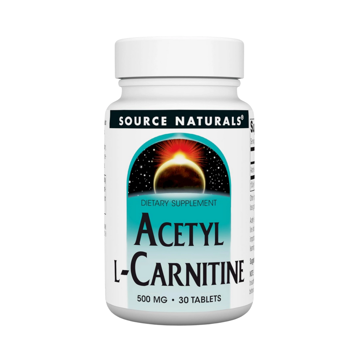 Source Naturals, Acetyl L-Carnitine, 500 Mg, 30 Tablets