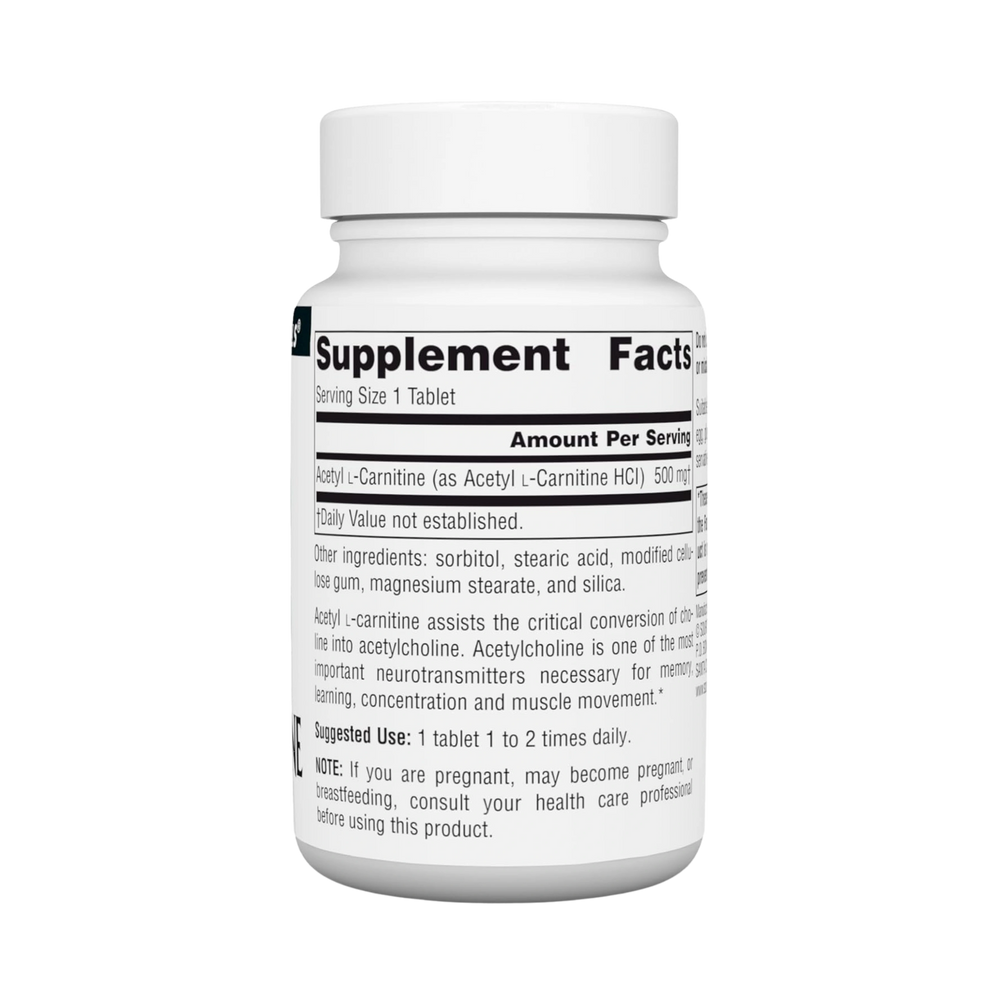 Source Naturals, Acetyl L-Carnitine, 500 Mg, 30 Tablets