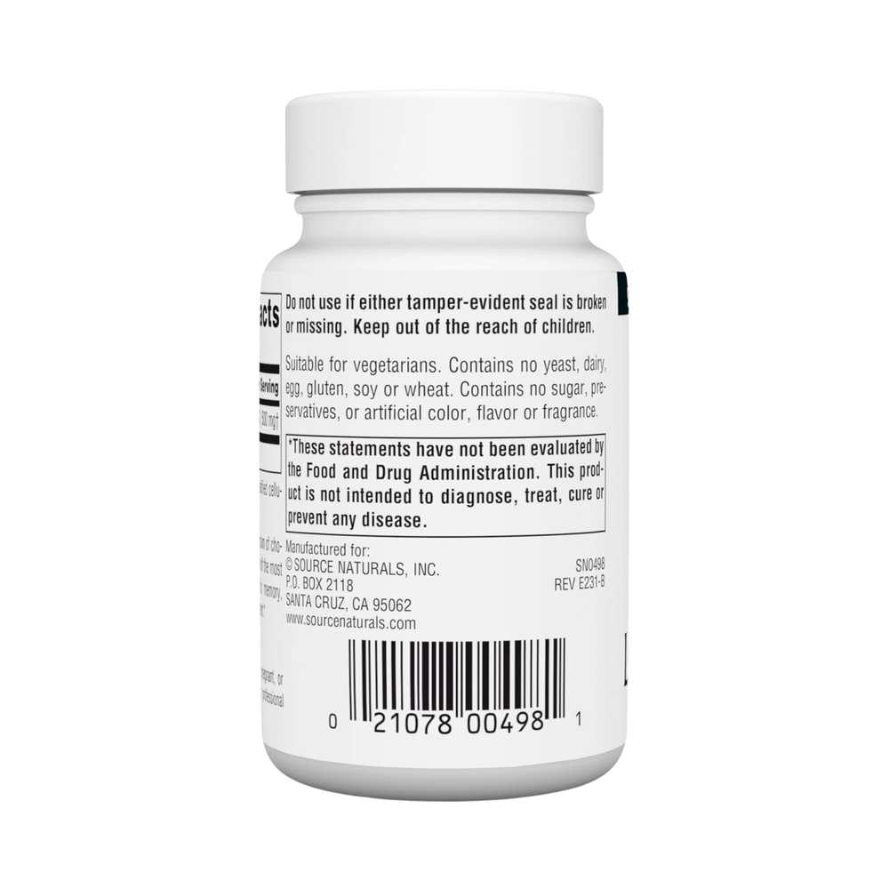 Source Naturals, Acetyl L-Carnitine, 500 Mg, 30 Tablets