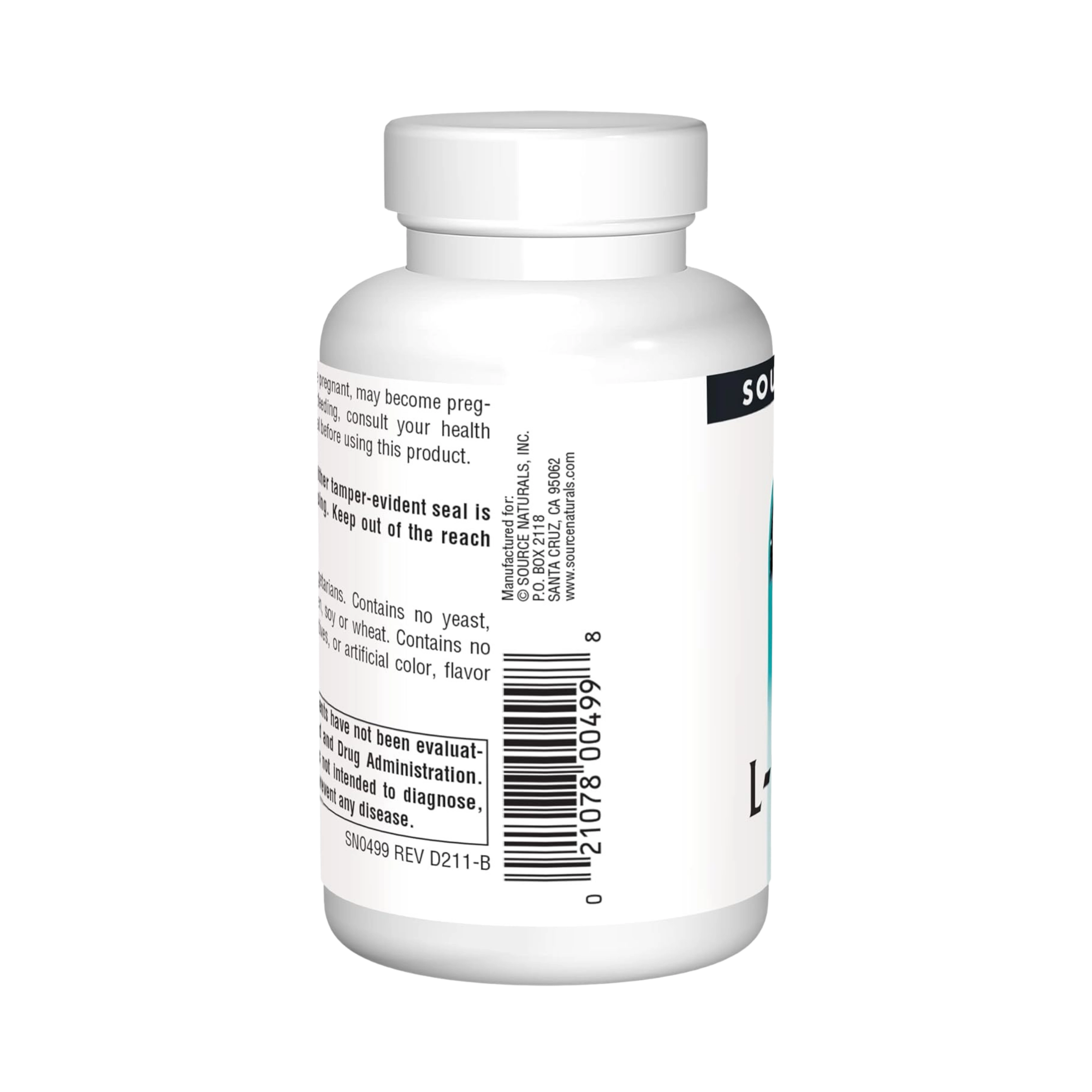 Source Naturals, Acetyl L-Carnitine, 500 Mg, 60 Tablets