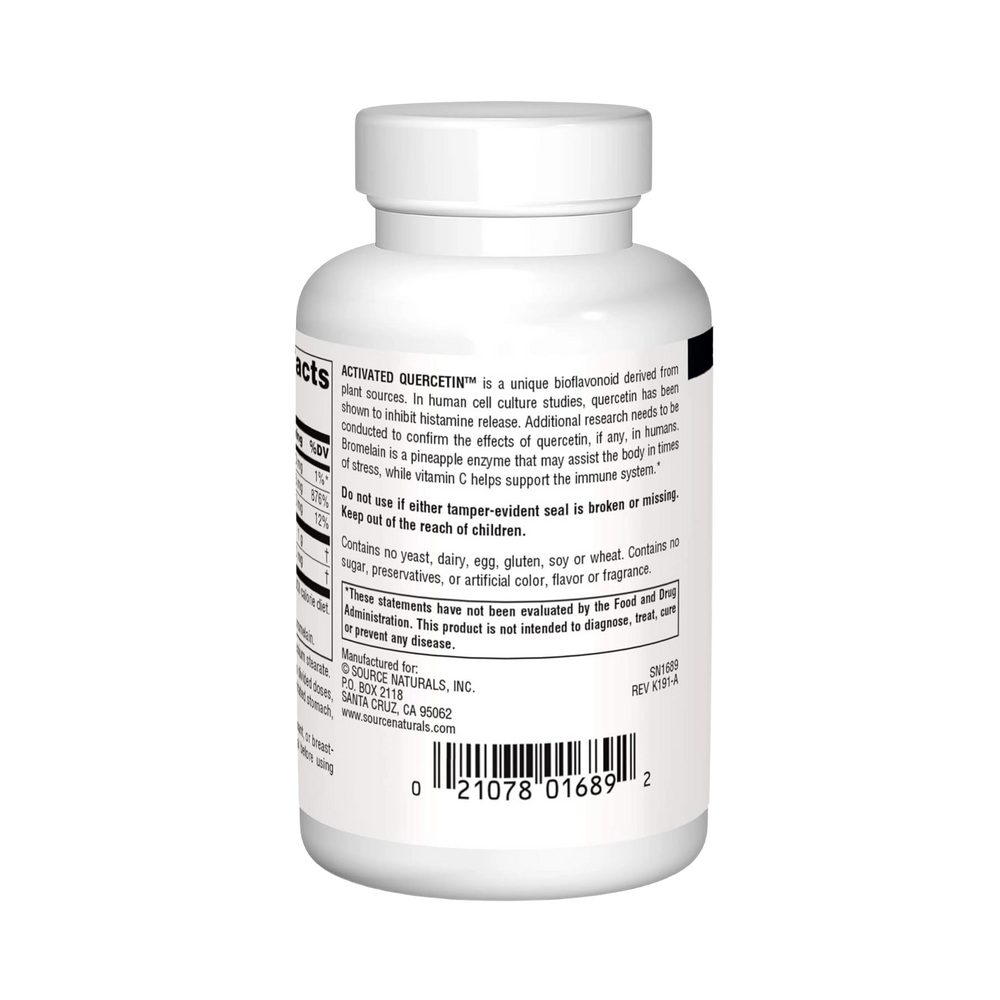 Source Naturals, Activated Quercetin, 50 Tablets