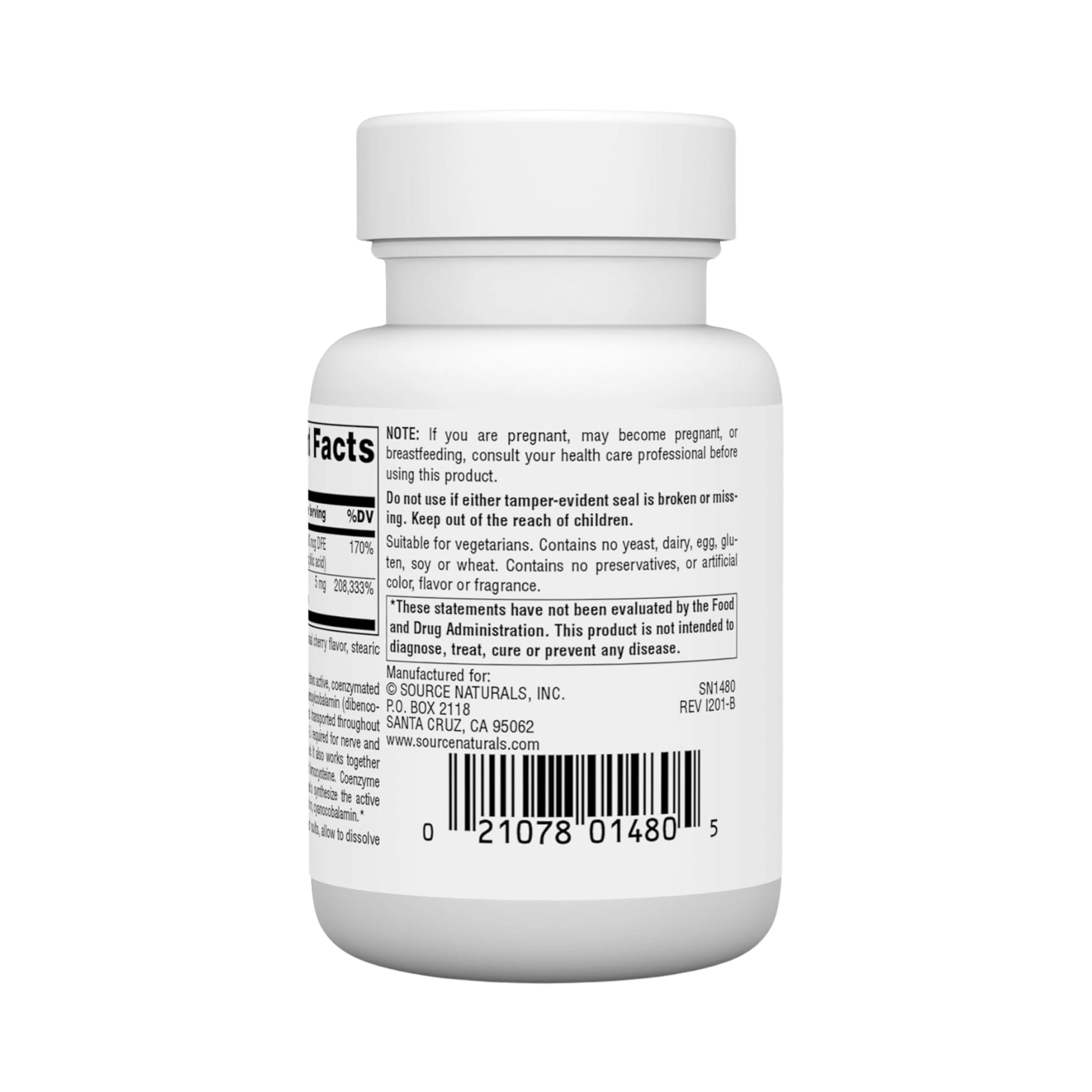 Source Naturals, Advanced B-12 Complex, 5 Mg, 30 Lozenge
