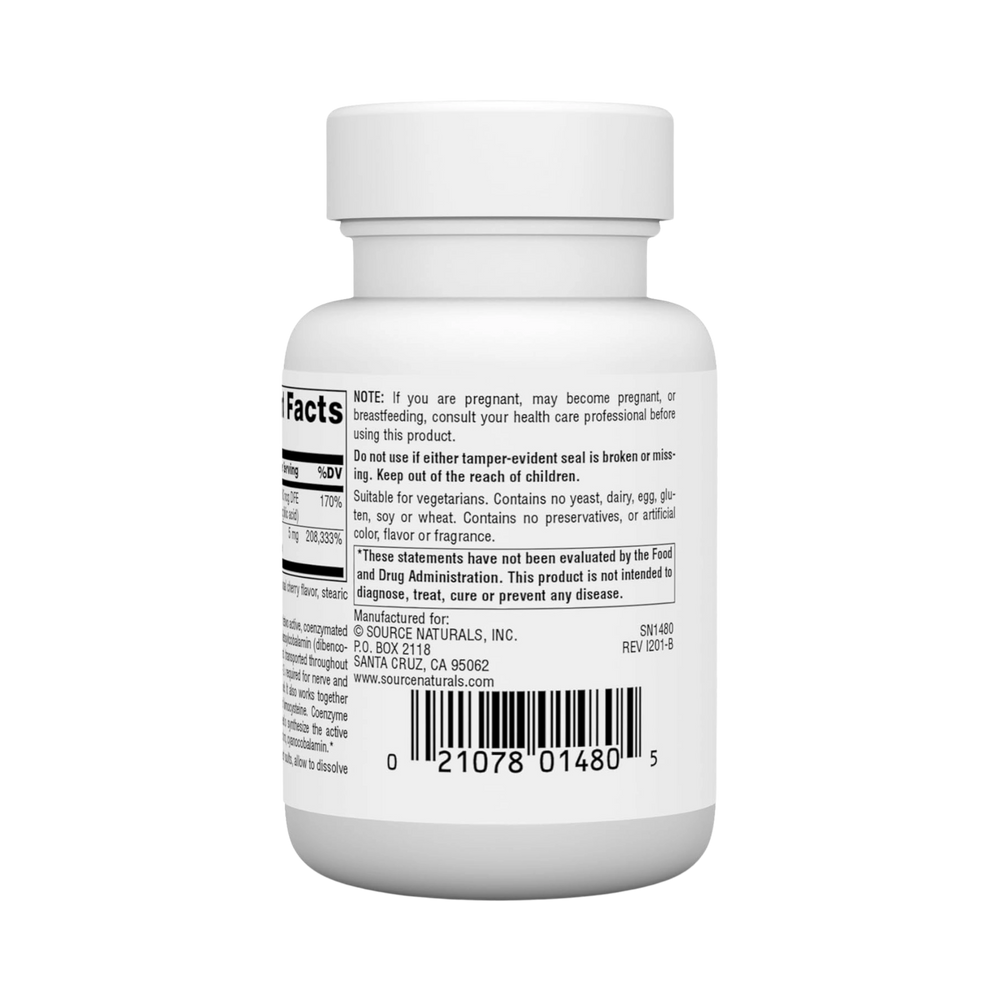 Source Naturals, Advanced B-12 Complex, 5 Mg, 30 Lozenge