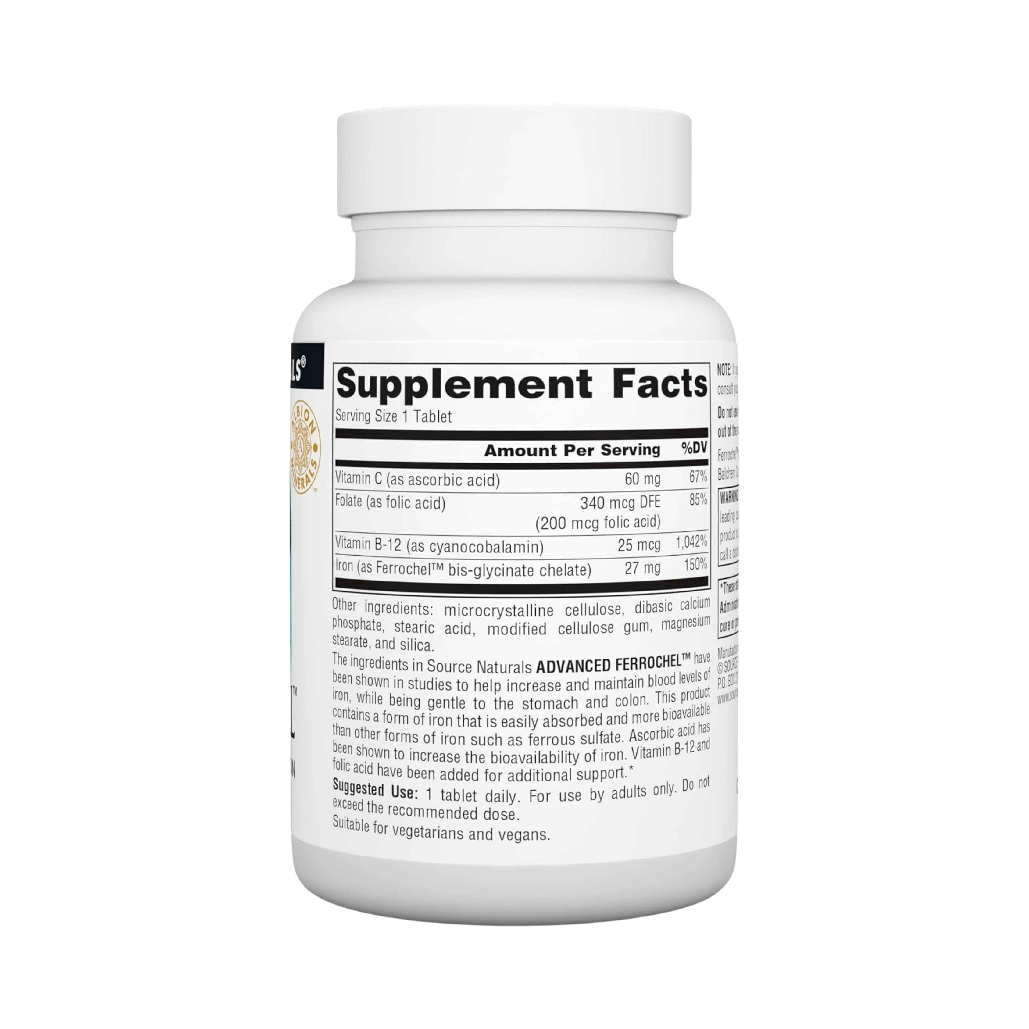 Source Naturals, Advanced Ferrochel, 180 Tablets