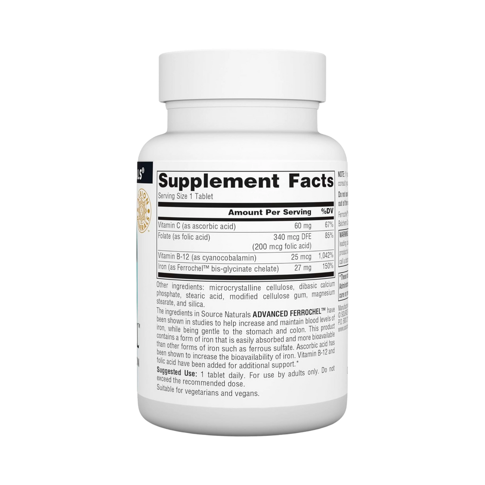 Source Naturals, Advanced Ferrochel, 180 Tablets