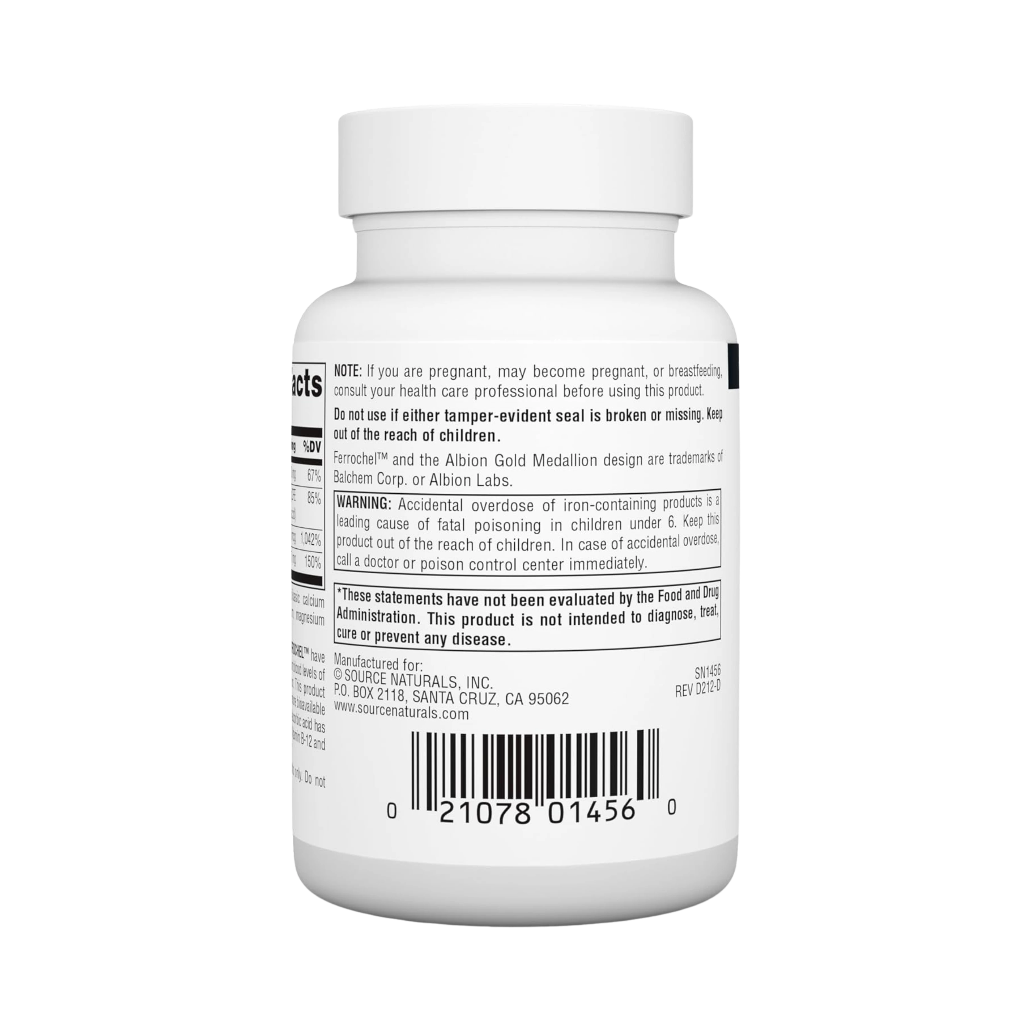 Source Naturals, Advanced Ferrochel, 180 Tablets