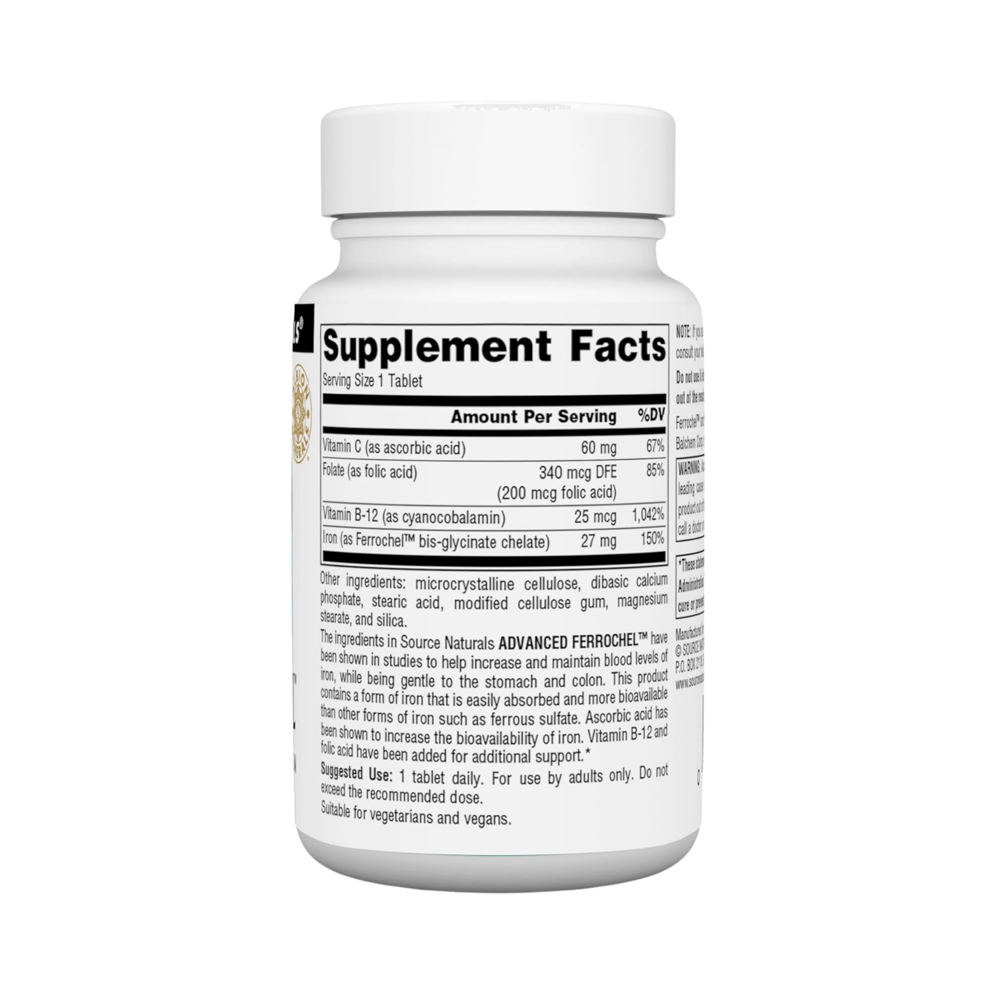 Source Naturals, Advanced Ferrochel, 90 Tablets