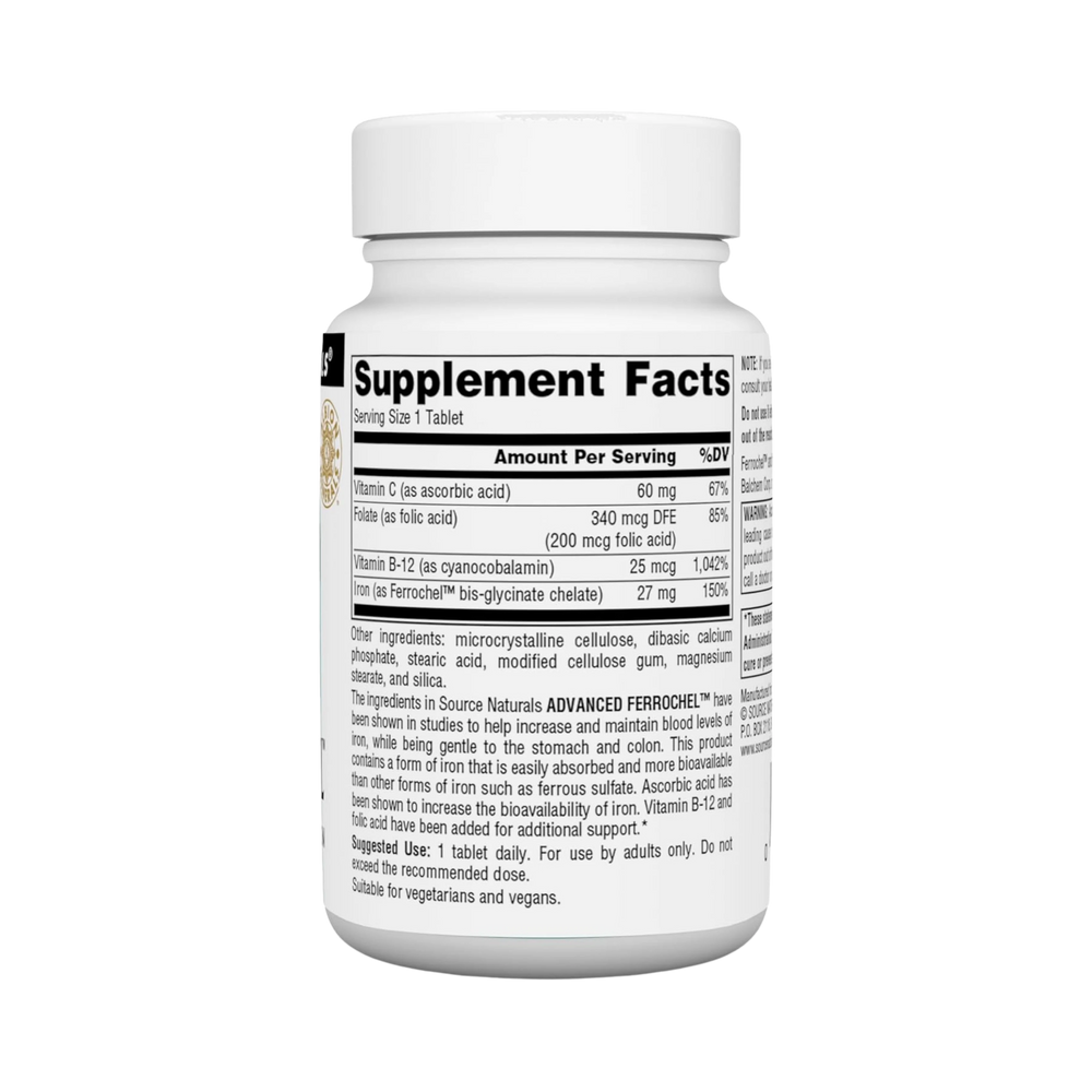 Source Naturals, Advanced Ferrochel, 90 Tablets